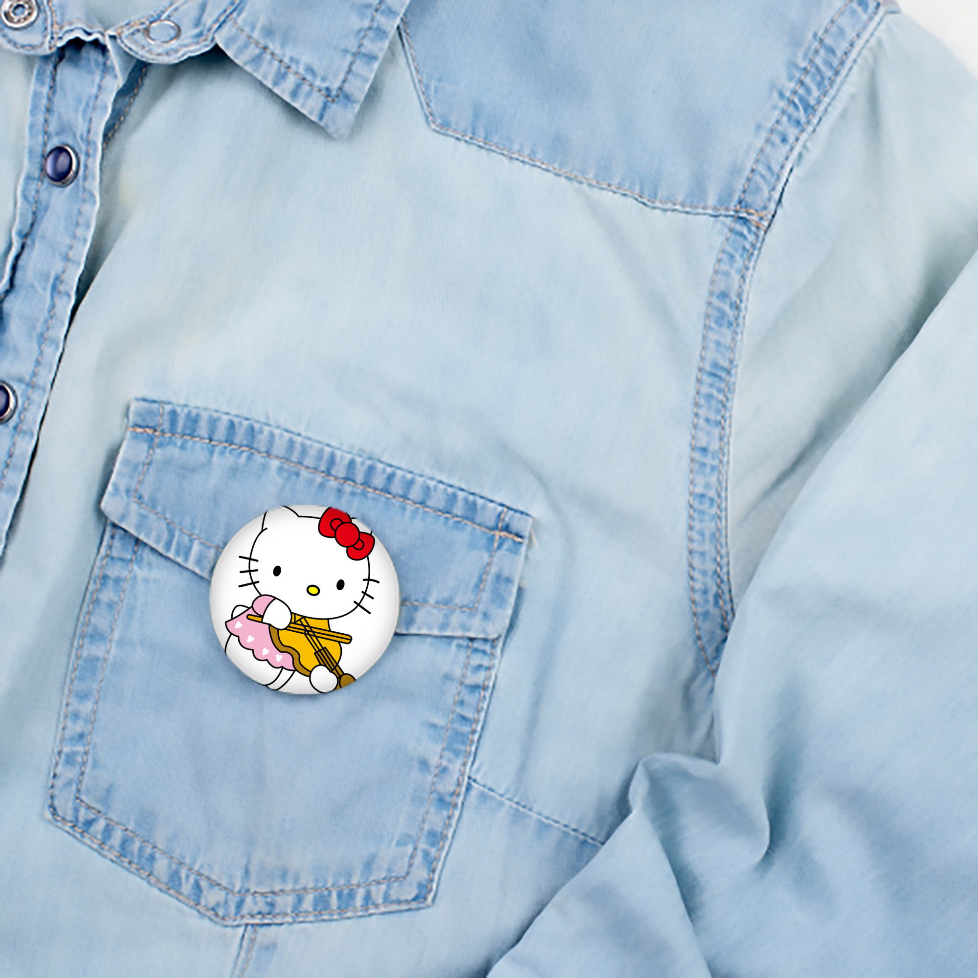 Hello Kitty ハローキティ 6cm 缶バッジ 複数セット