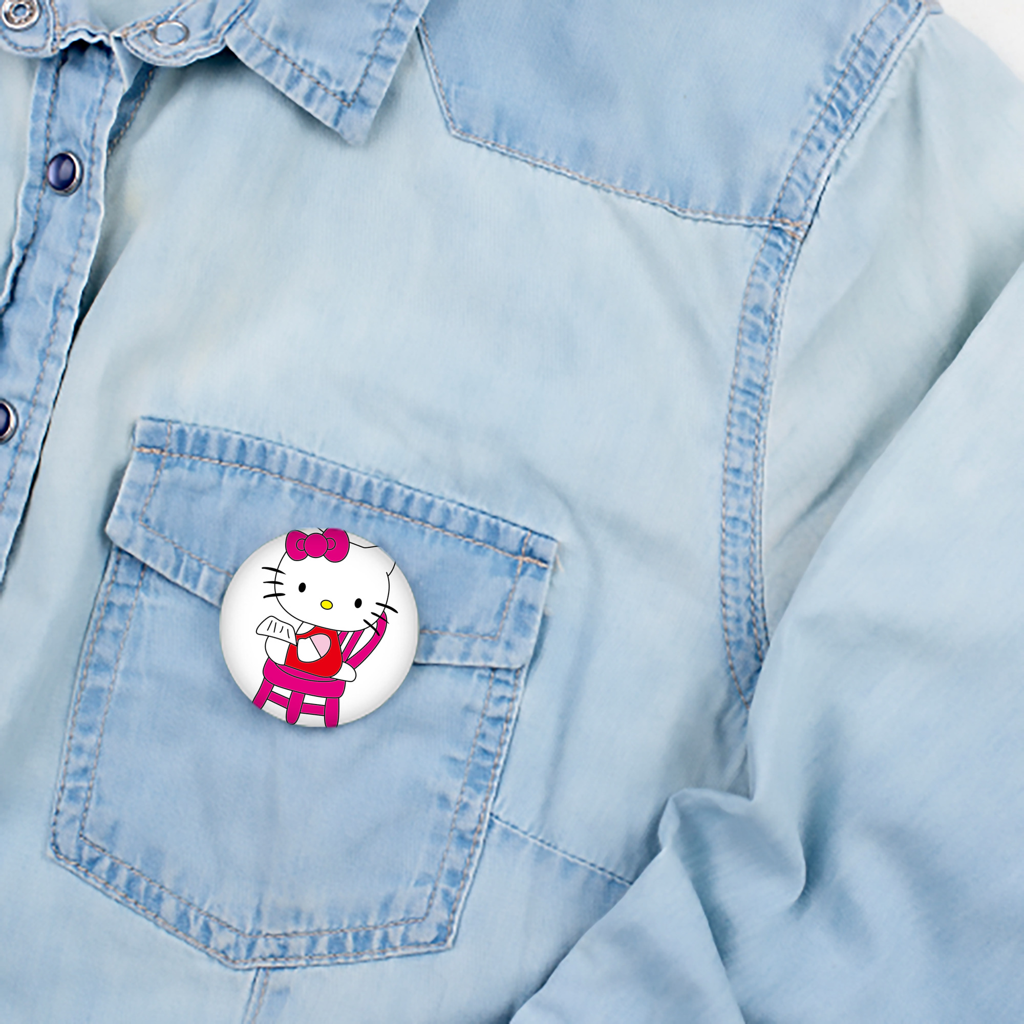 Hello Kitty ハローキティ 6cm 缶バッジ 複数セット