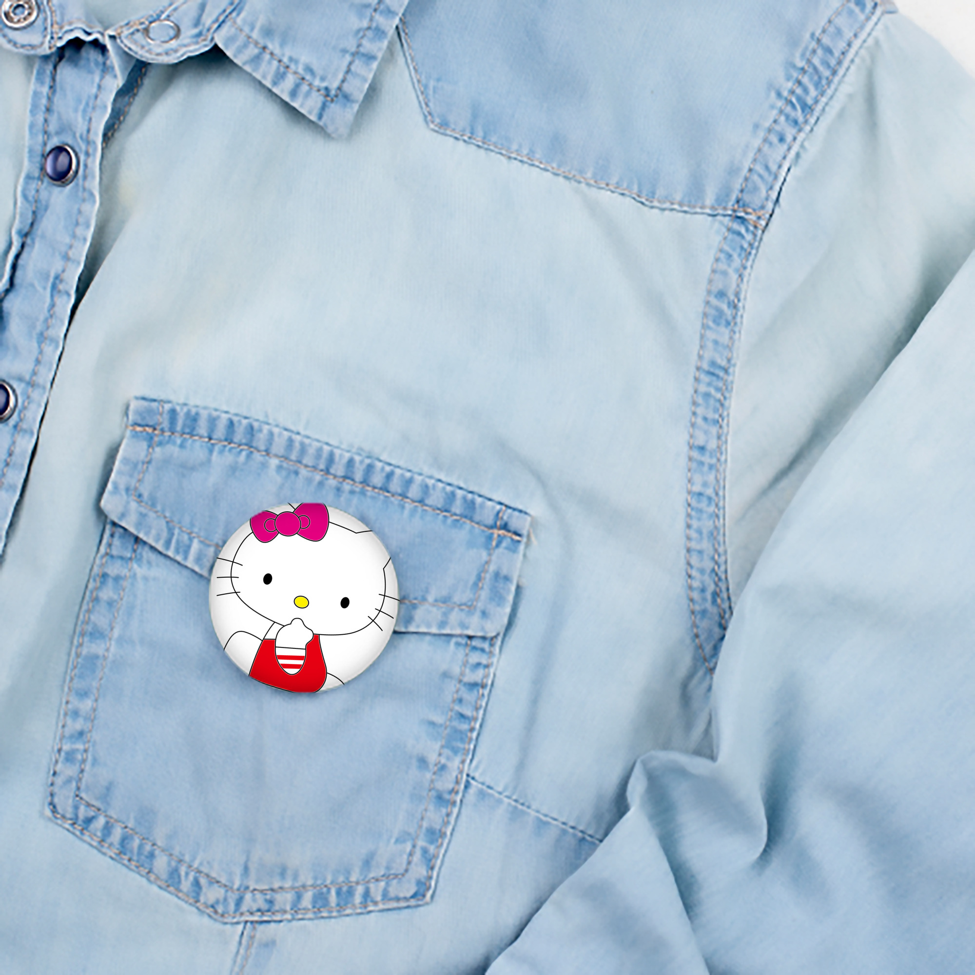 Hello Kitty ハローキティ 6cm 缶バッジ 複数セット