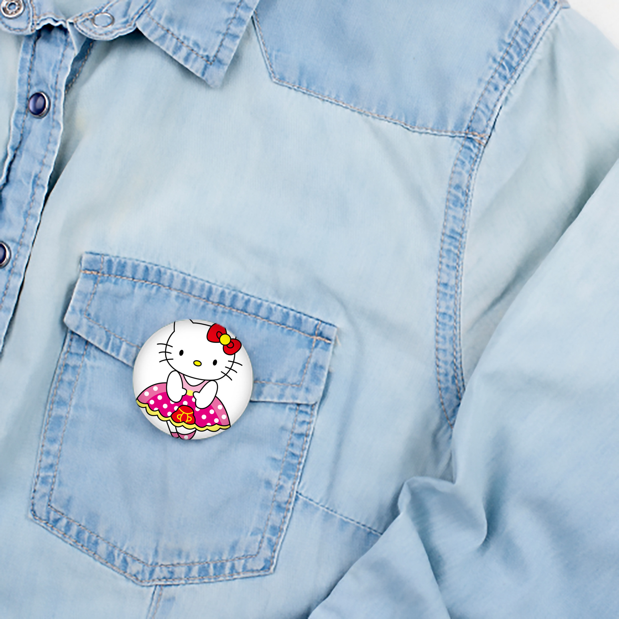 Hello Kitty ハローキティ 6cm 缶バッジ 複数セット