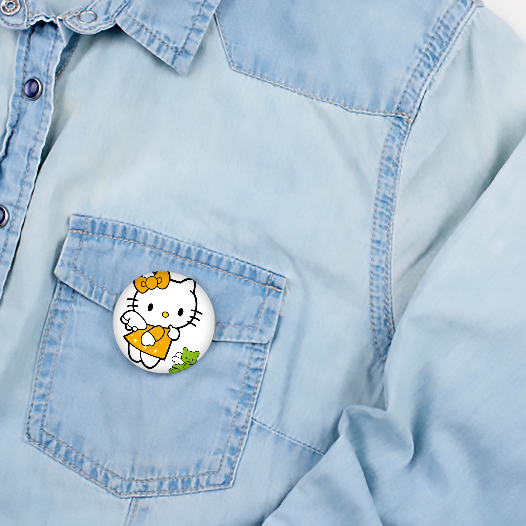 Hello Kitty ハローキティ 6cm 缶バッジ 複数セット