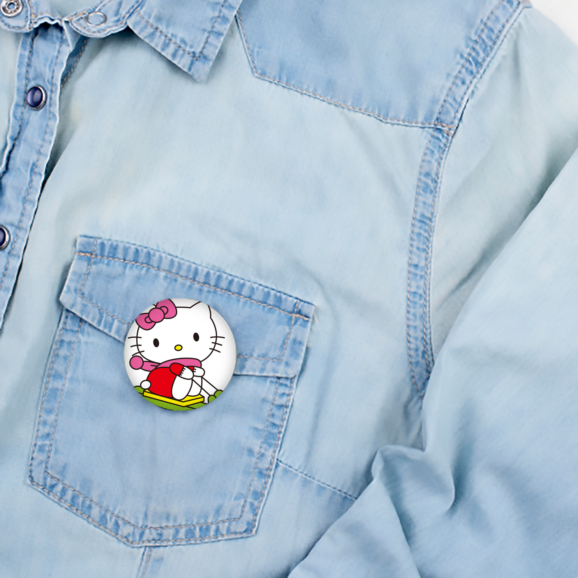 Hello Kitty ハローキティ 6cm 缶バッジ 複数セット