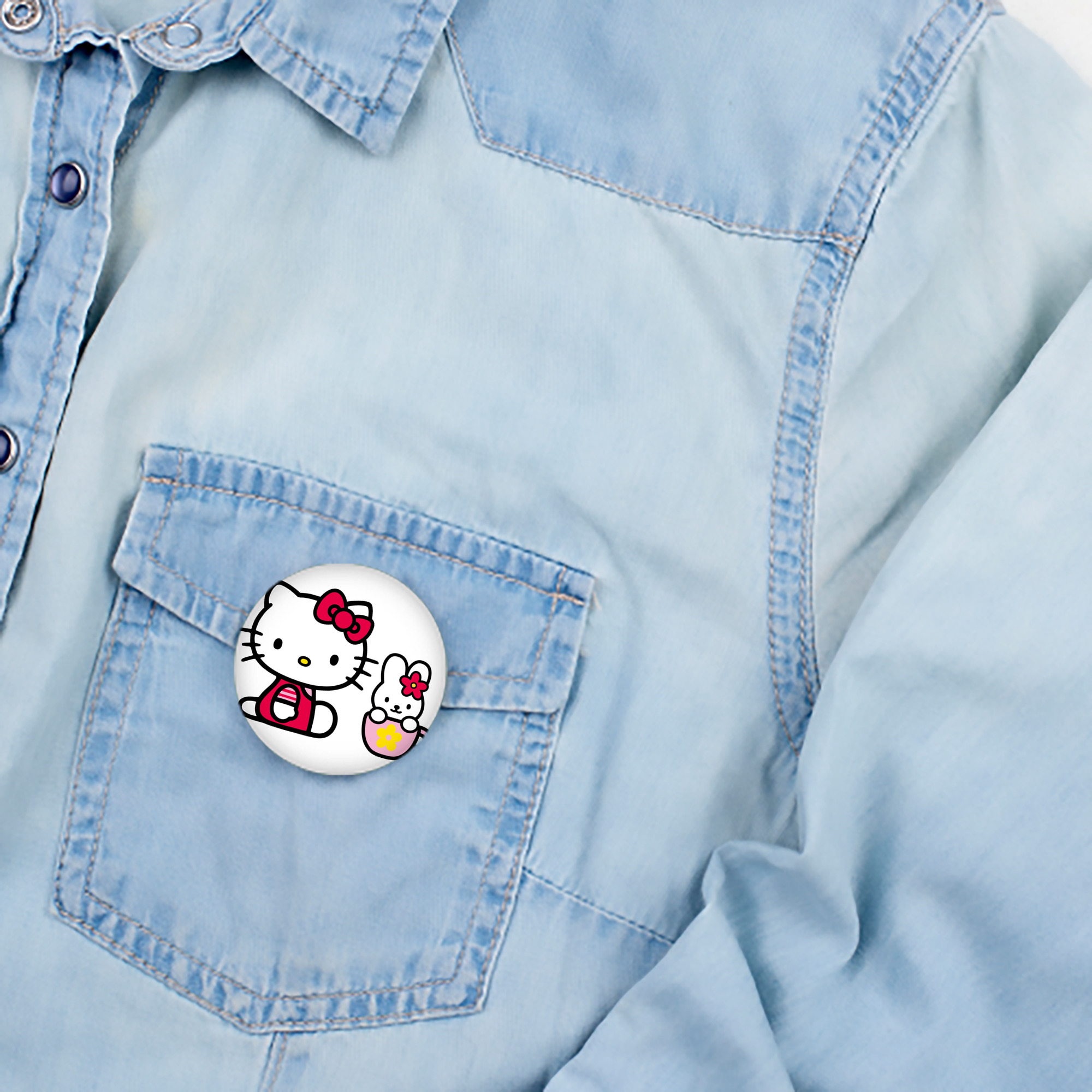 Hello Kitty ハローキティ 6cm 缶バッジ 複数セット