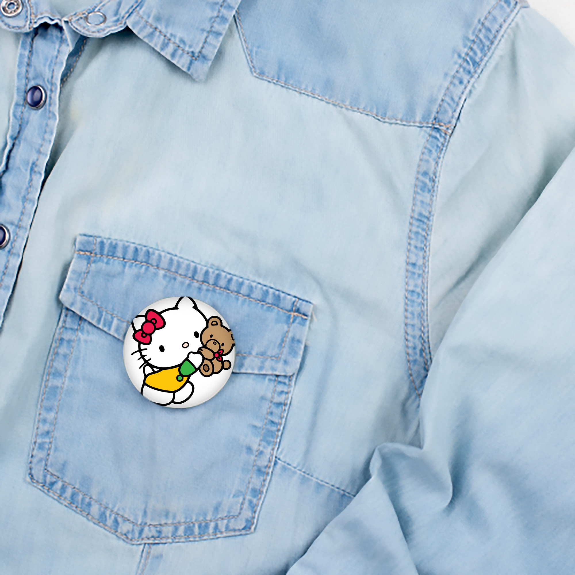 Hello Kitty ハローキティ 6cm 缶バッジ 複数セット