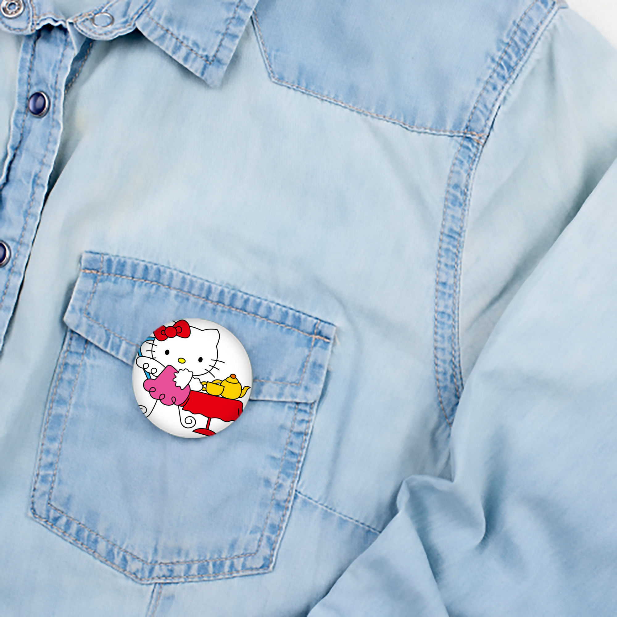Hello Kitty ハローキティ 6cm 缶バッジ 複数セット