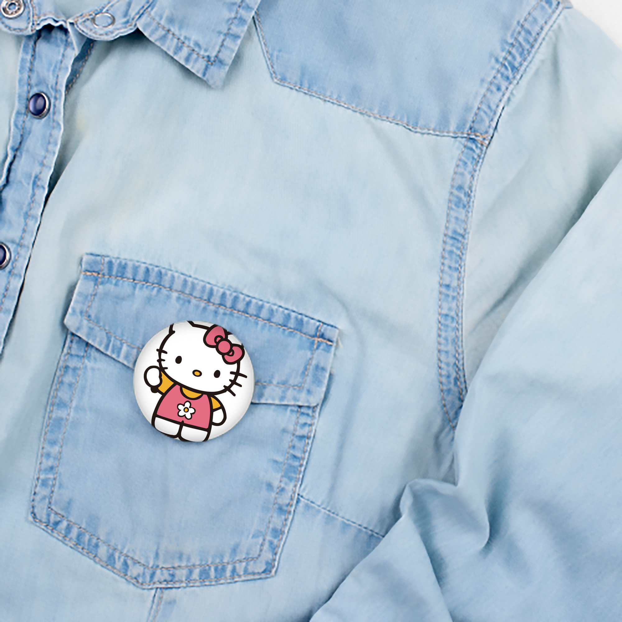 Hello Kitty ハローキティ 6cm 缶バッジ 複数セット