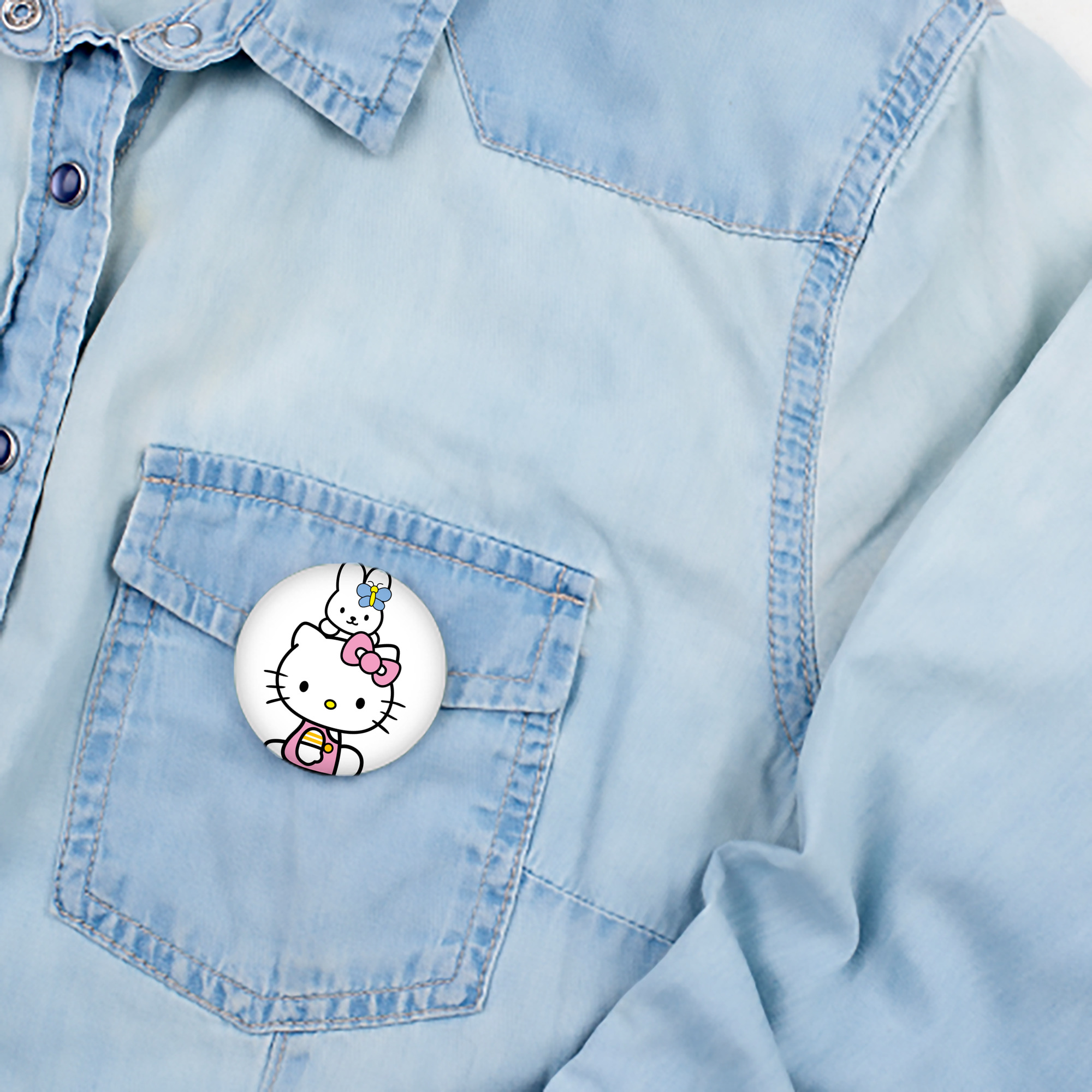 Hello Kitty ハローキティ 6cm 缶バッジ 複数セット