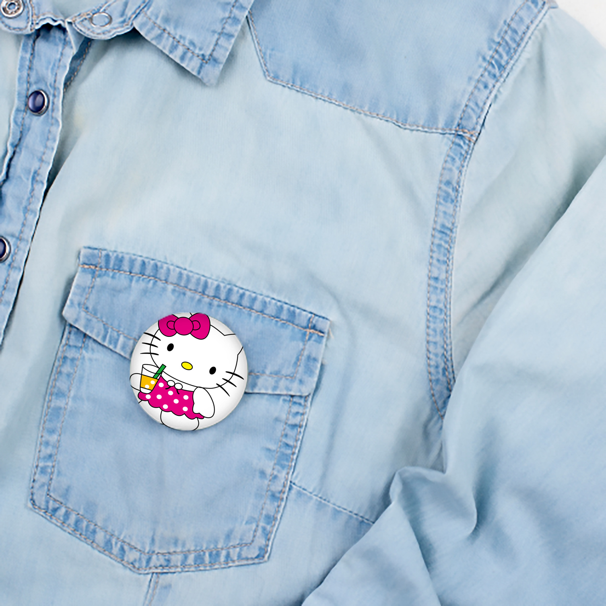 Hello Kitty ハローキティ 6cm 缶バッジ 複数セット