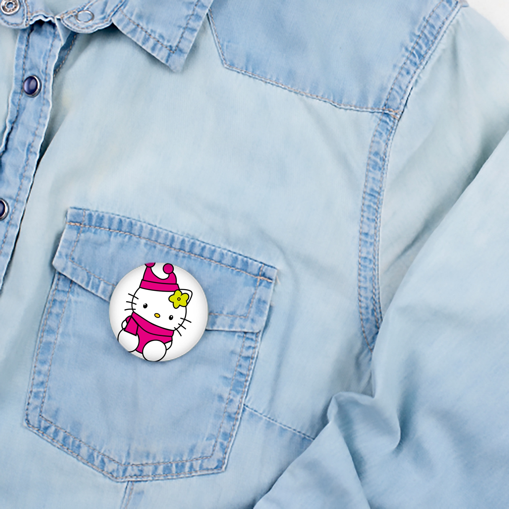 Hello Kitty ハローキティ 6cm 缶バッジ 複数セット