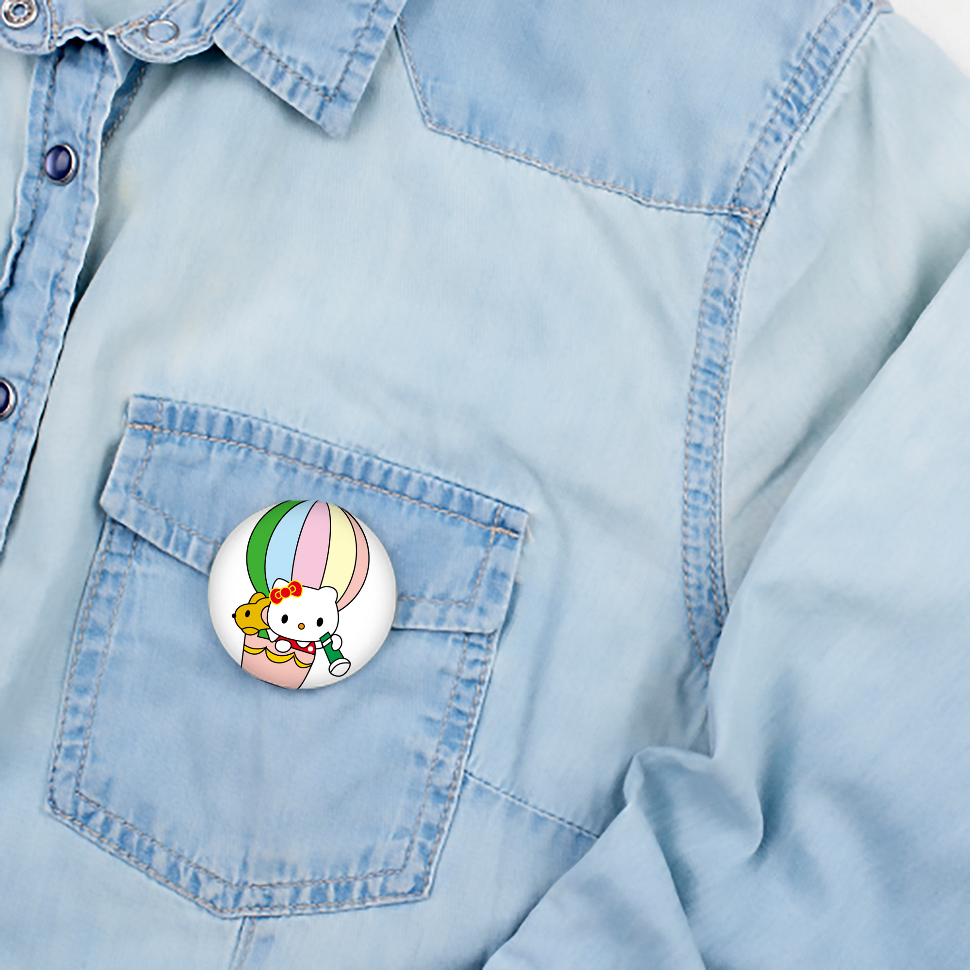 Hello Kitty ハローキティ 6cm 缶バッジ 複数セット
