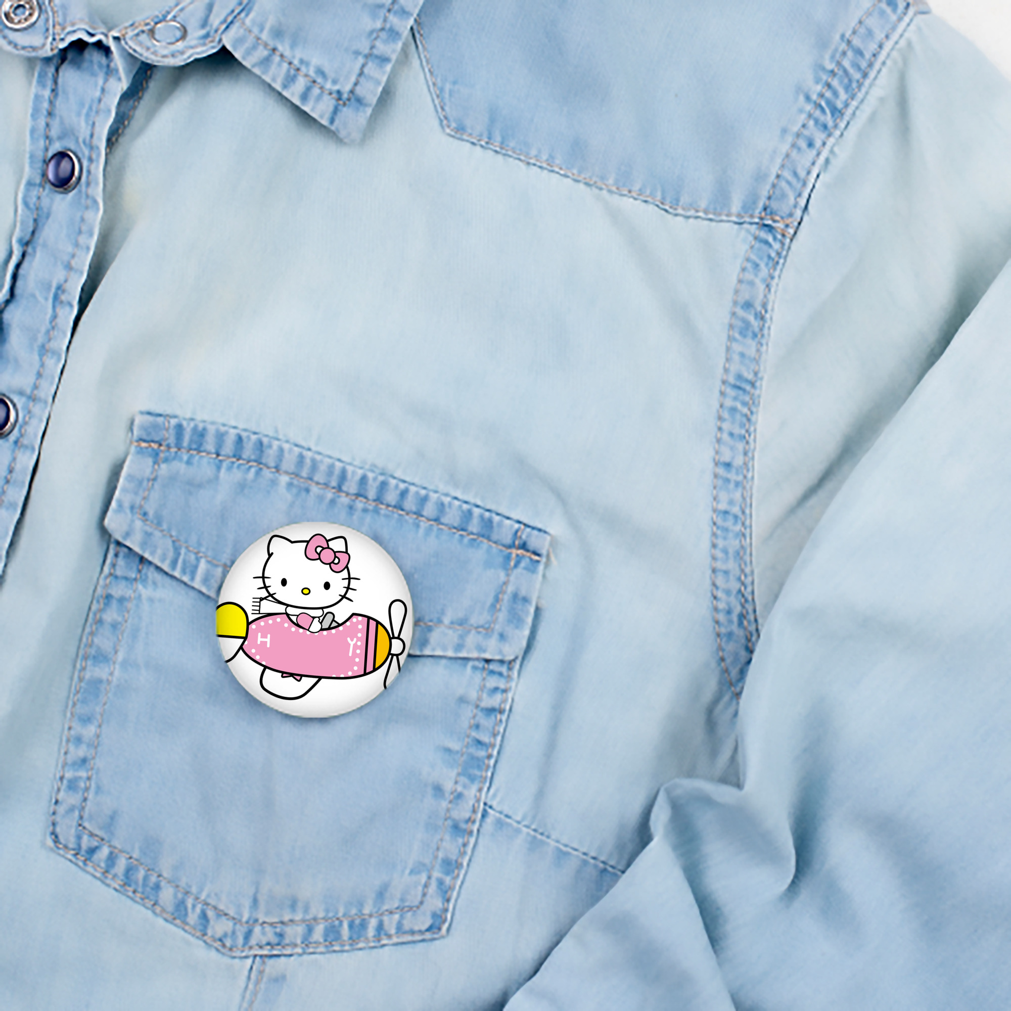 Hello Kitty ハローキティ 6cm 缶バッジ 複数セット