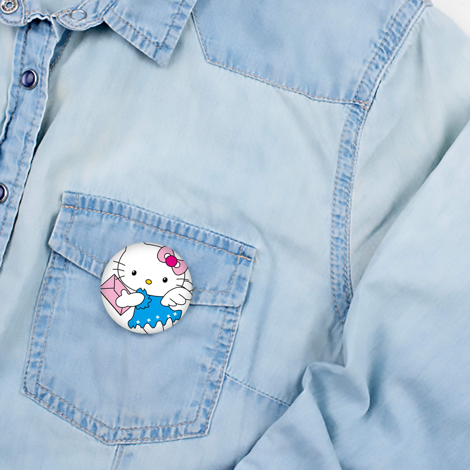 Hello Kitty ハローキティ 6cm 缶バッジ 複数セット