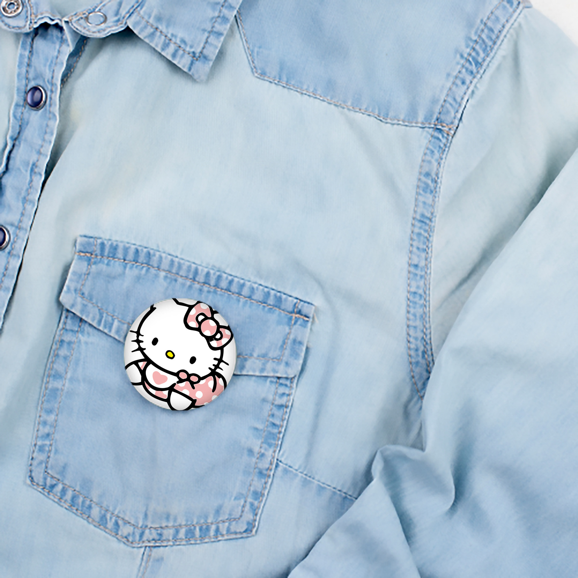 Hello Kitty ハローキティ 6cm 缶バッジ 複数セット