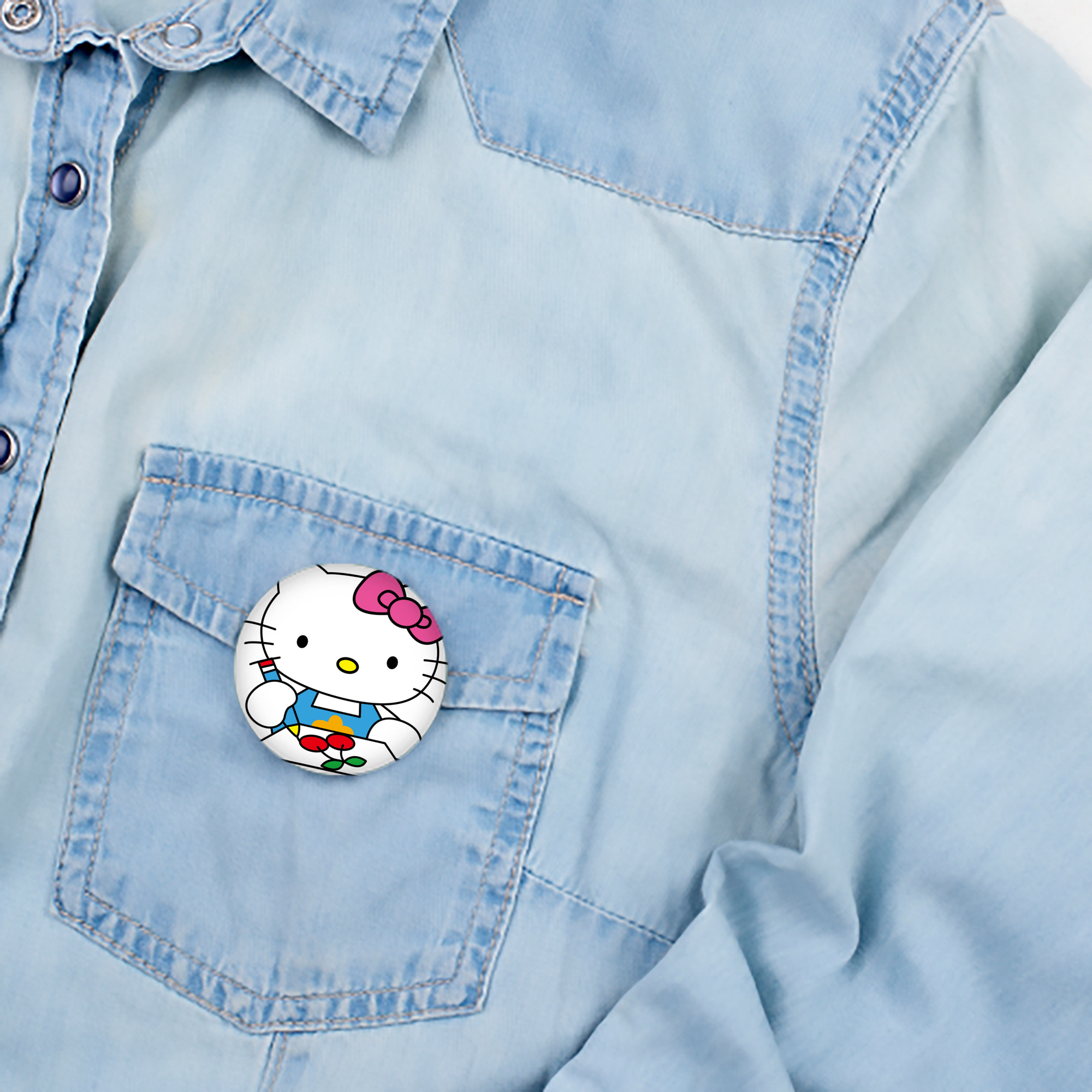 Hello Kitty ハローキティ 6cm 缶バッジ 複数セット