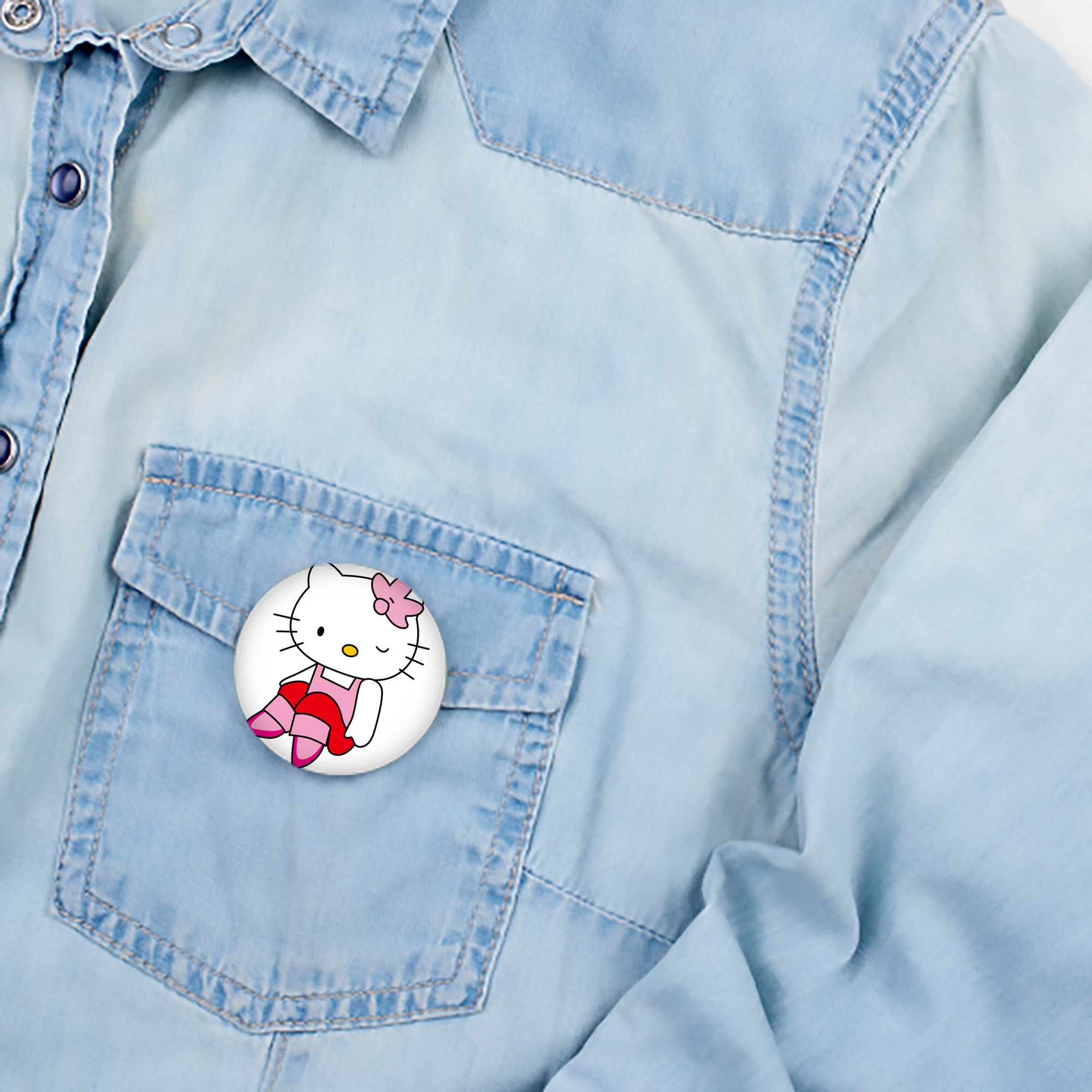 Hello Kitty ハローキティ 6cm 缶バッジ 複数セット