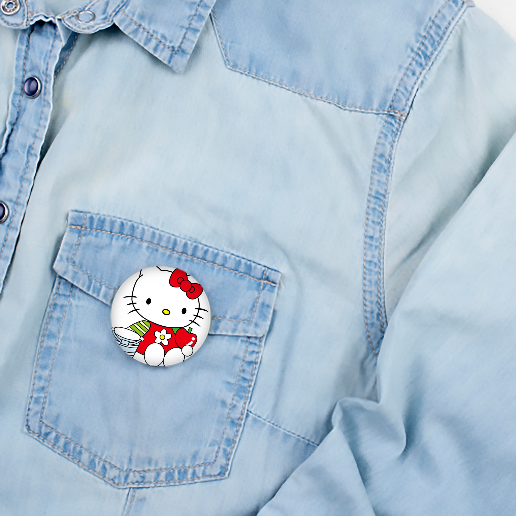 Hello Kitty ハローキティ 6cm 缶バッジ 複数セット