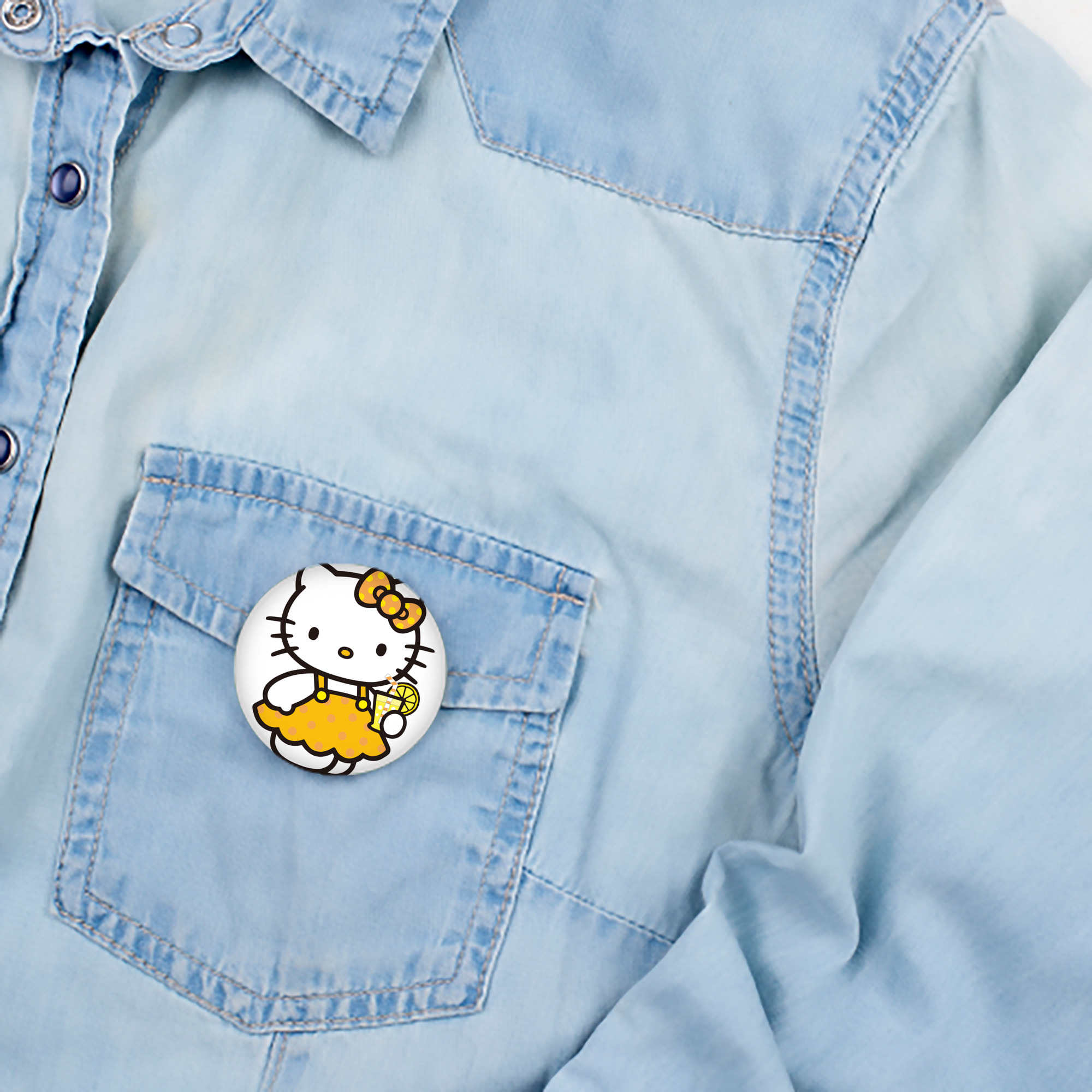 Hello Kitty ハローキティ 6cm 缶バッジ 複数セット