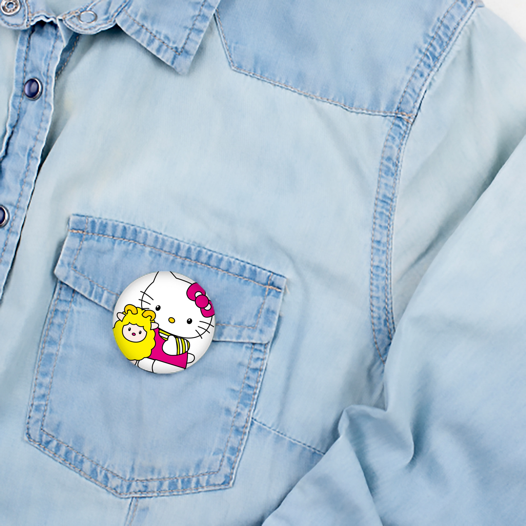Hello Kitty ハローキティ 6cm 缶バッジ 複数セット