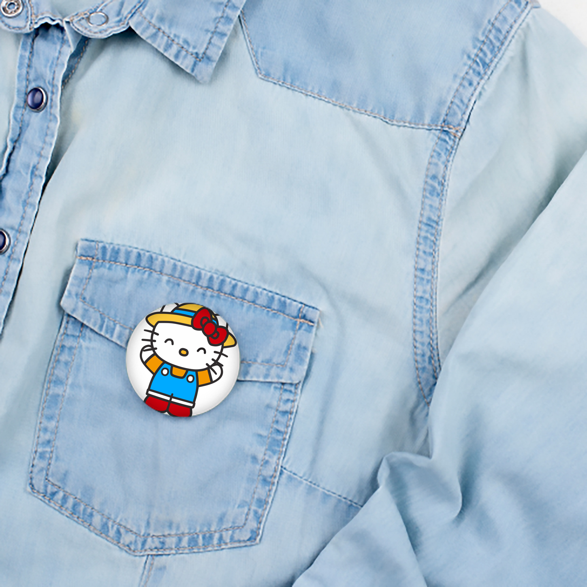 Hello Kitty ハローキティ 6cm 缶バッジ 複数セット