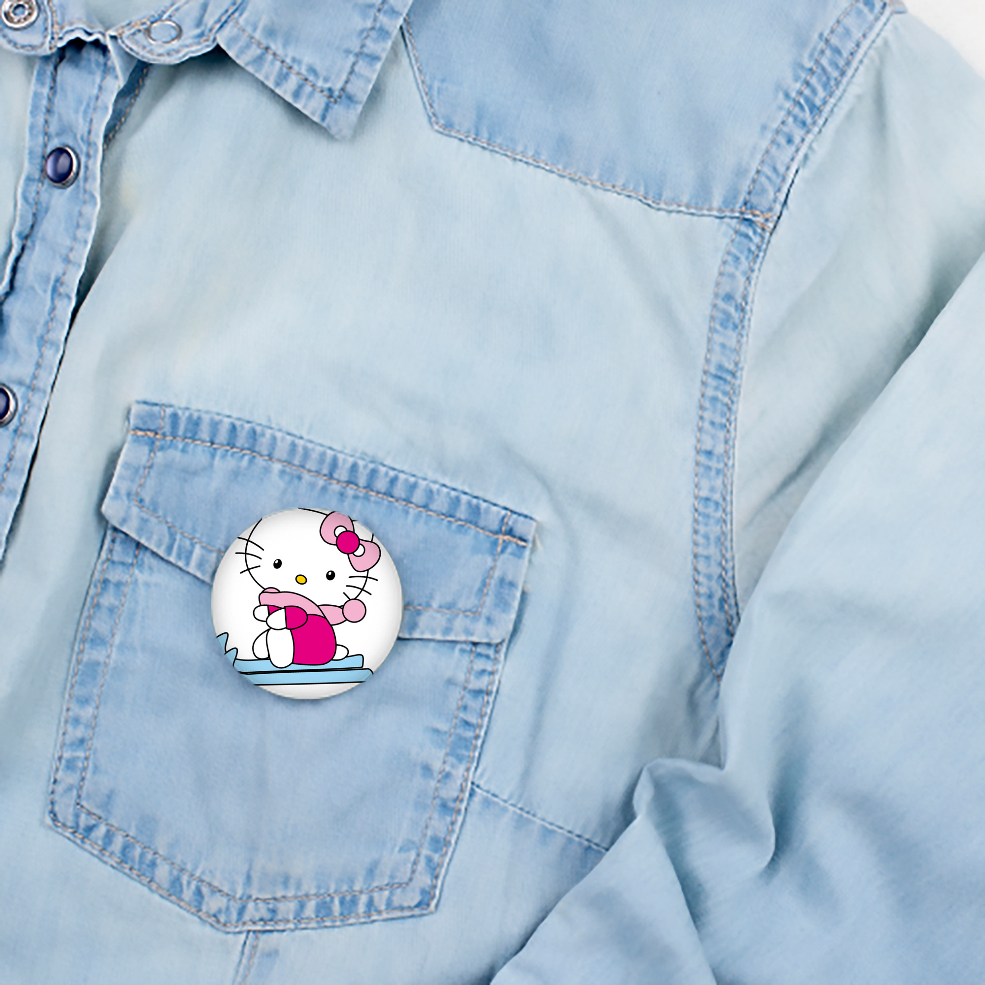Hello Kitty ハローキティ 6cm 缶バッジ 複数セット
