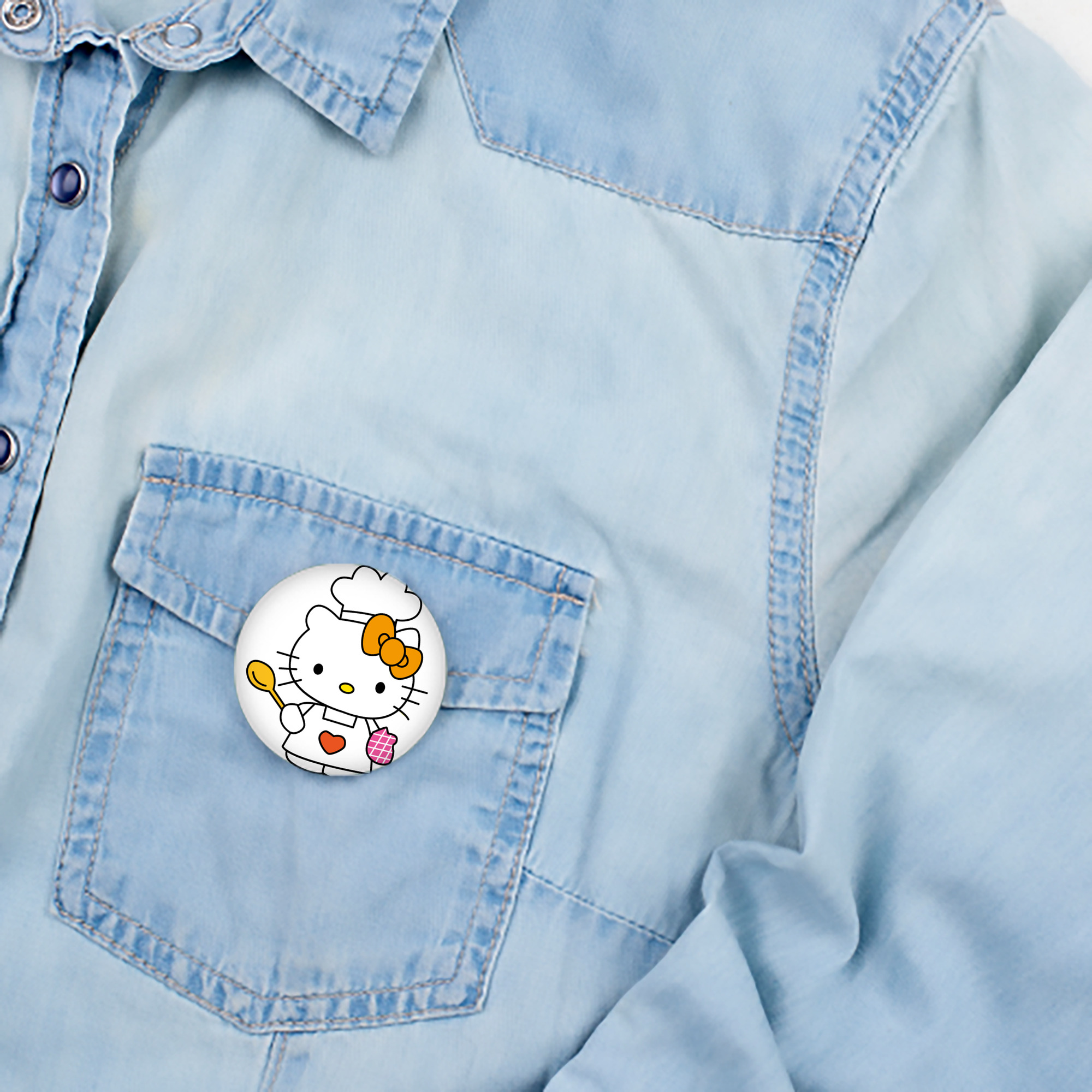 Hello Kitty ハローキティ 6cm 缶バッジ 複数セット