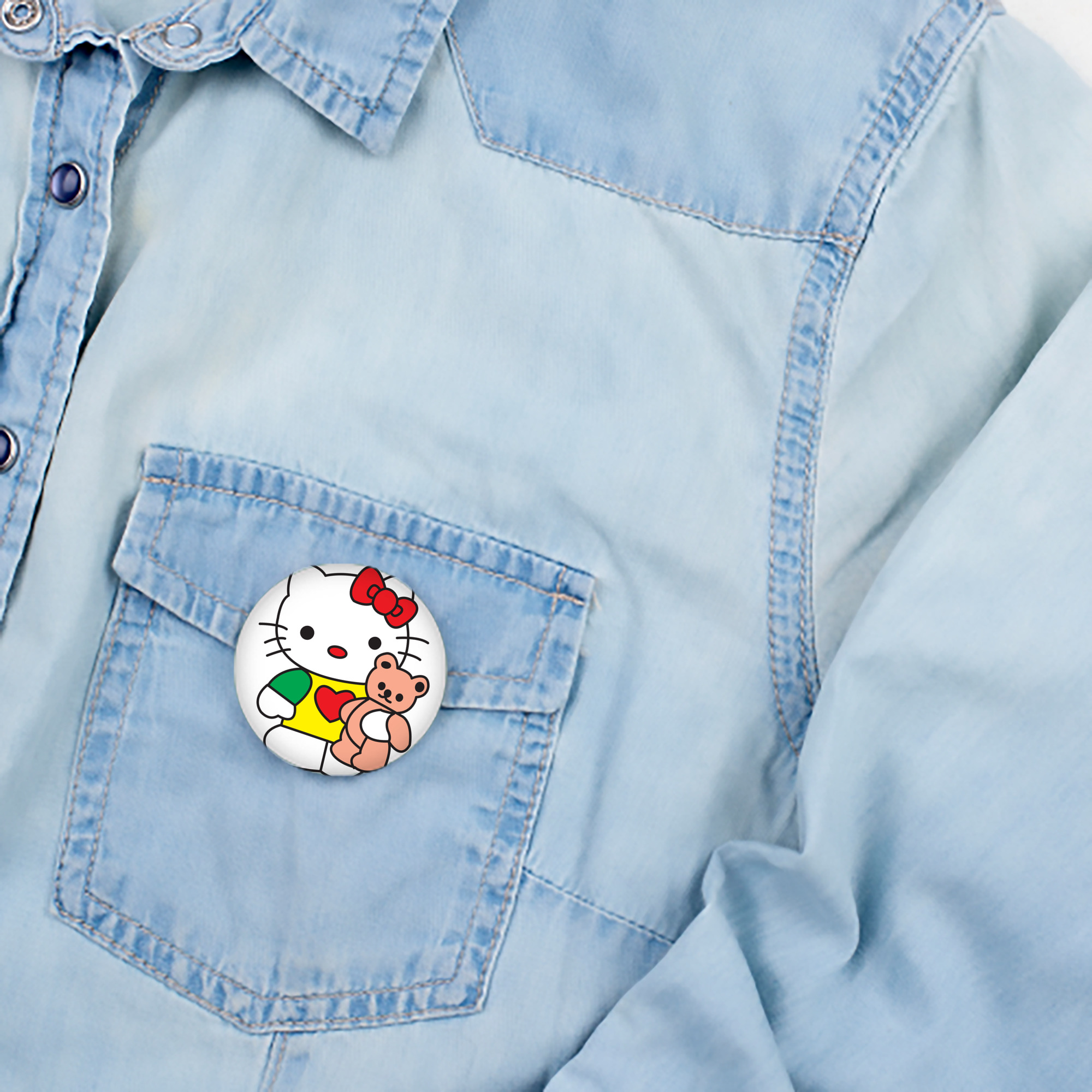 Hello Kitty ハローキティ 6cm 缶バッジ 複数セット