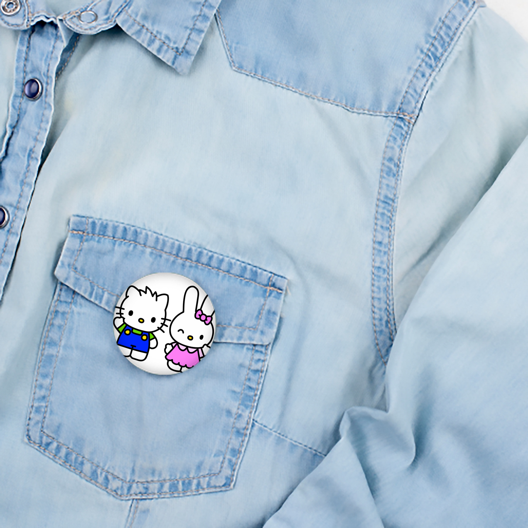 Hello Kitty ハローキティ 6cm 缶バッジ 複数セット