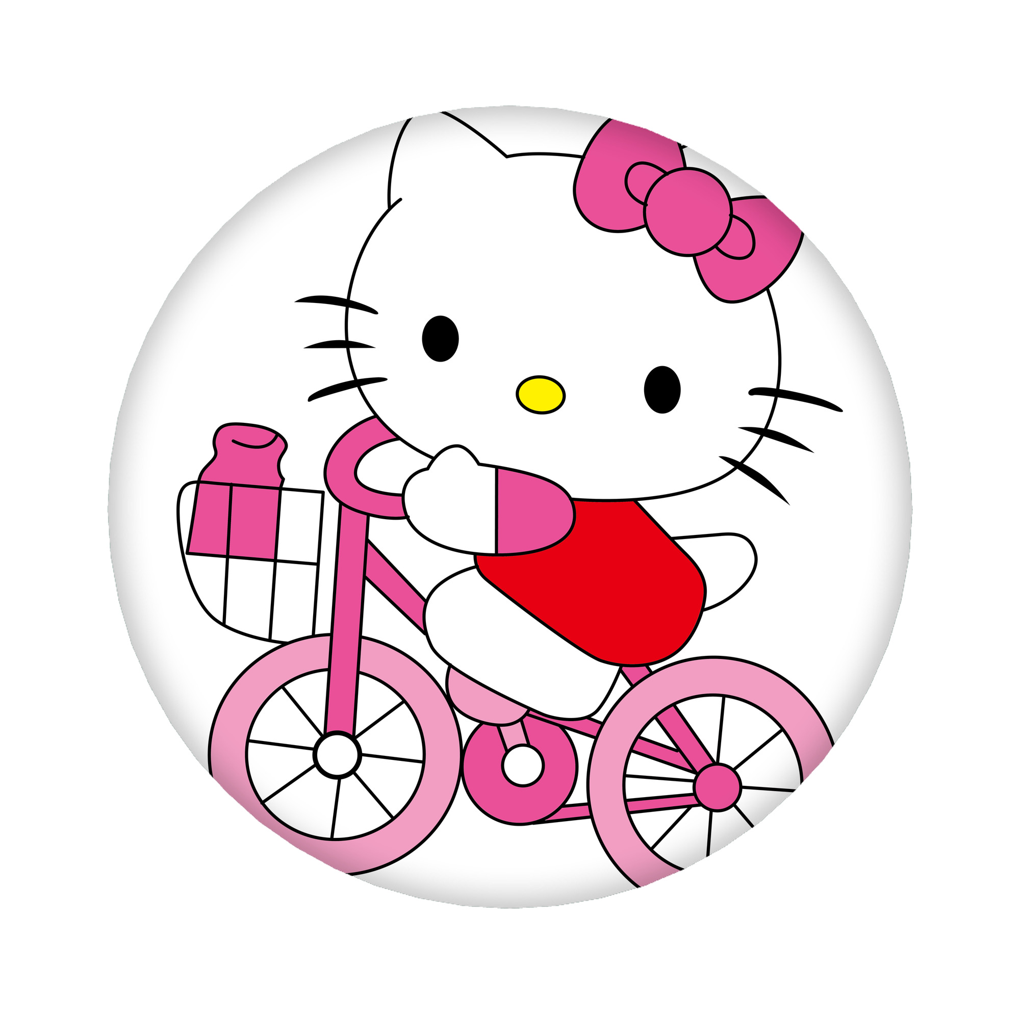 （画像用） Hello Kitty ハローキティ 6cm 缶バッジ 複数セット