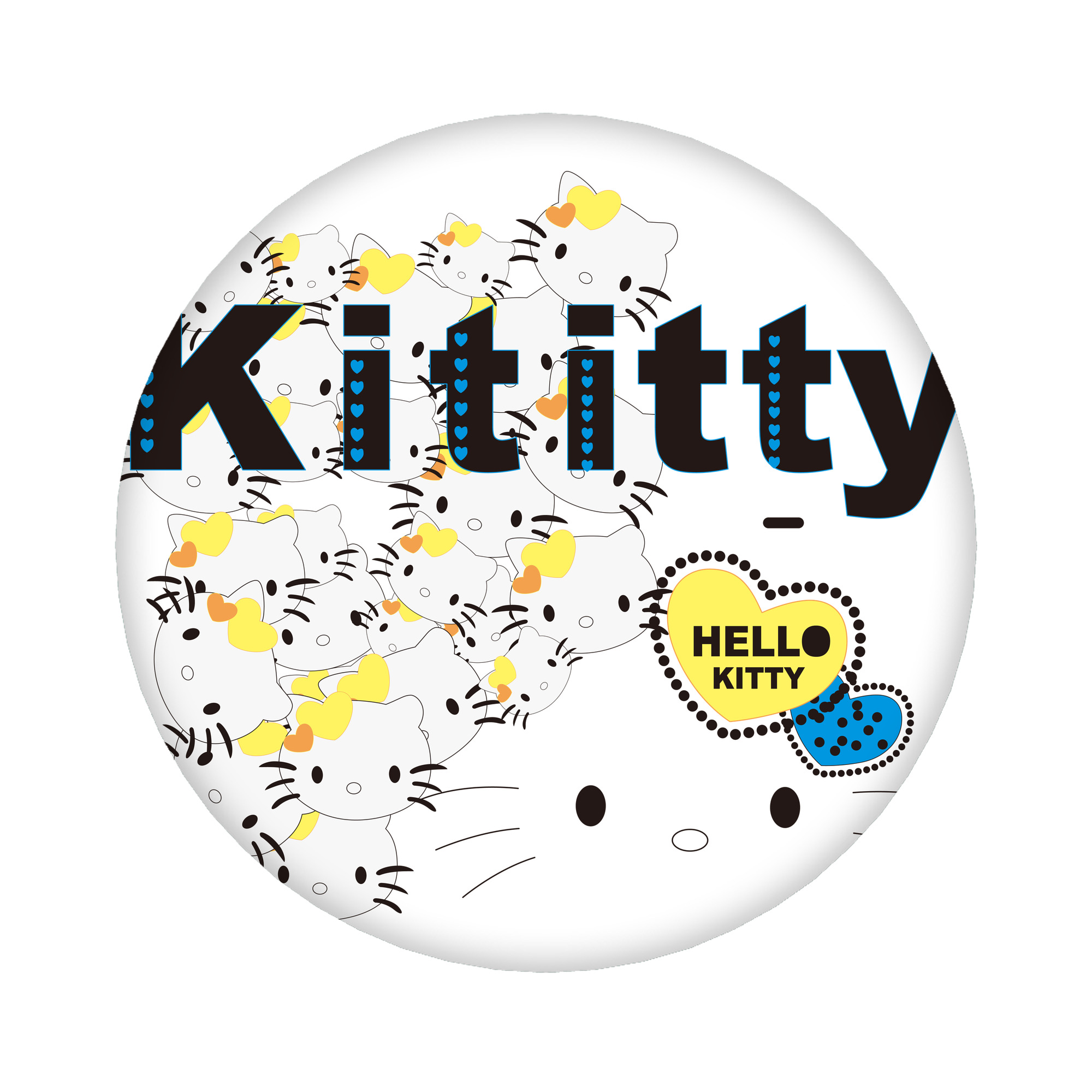 （画像用） Hello Kitty ハローキティ 6cm 缶バッジ 複数セット
