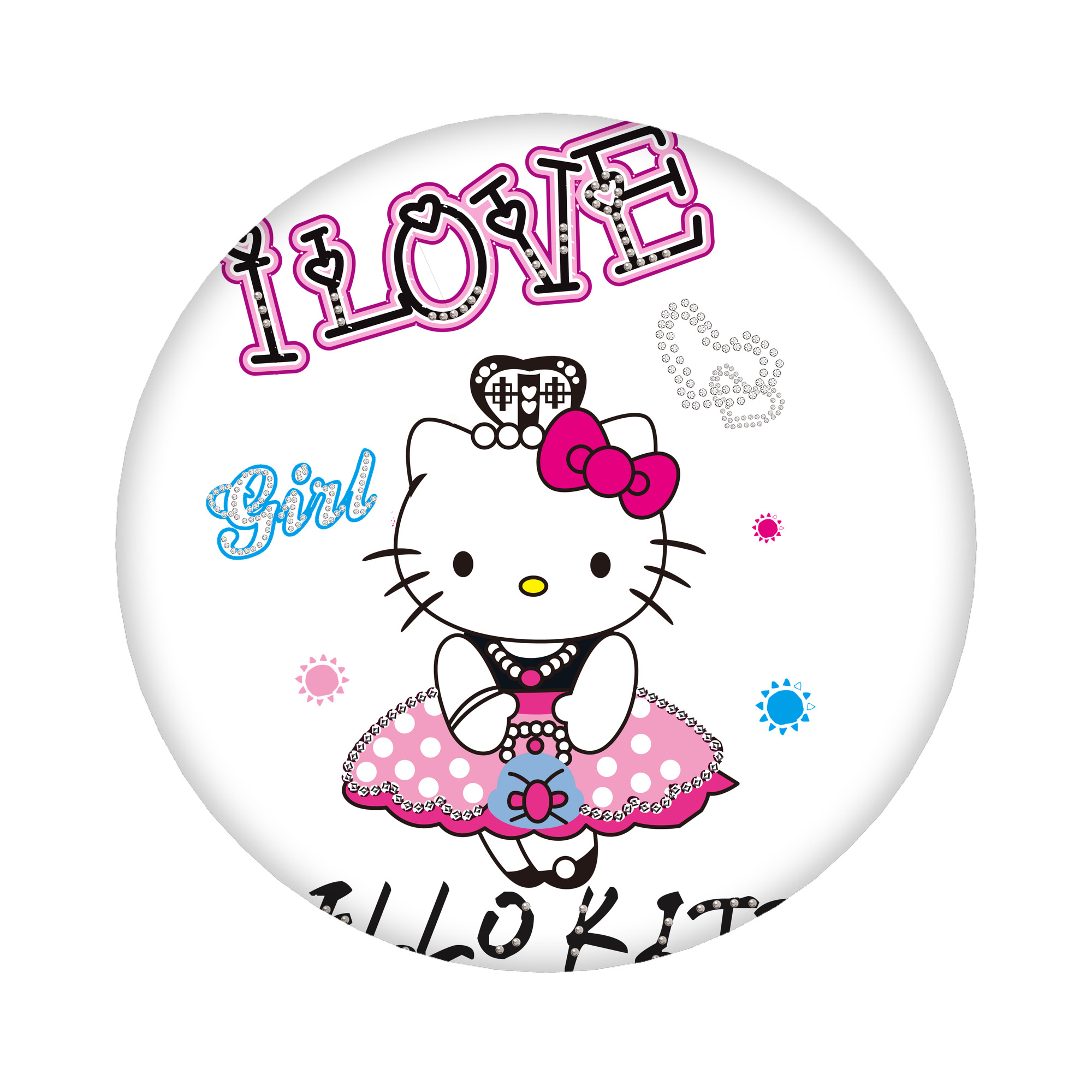 （画像用） Hello Kitty ハローキティ 6cm 缶バッジ 複数セット