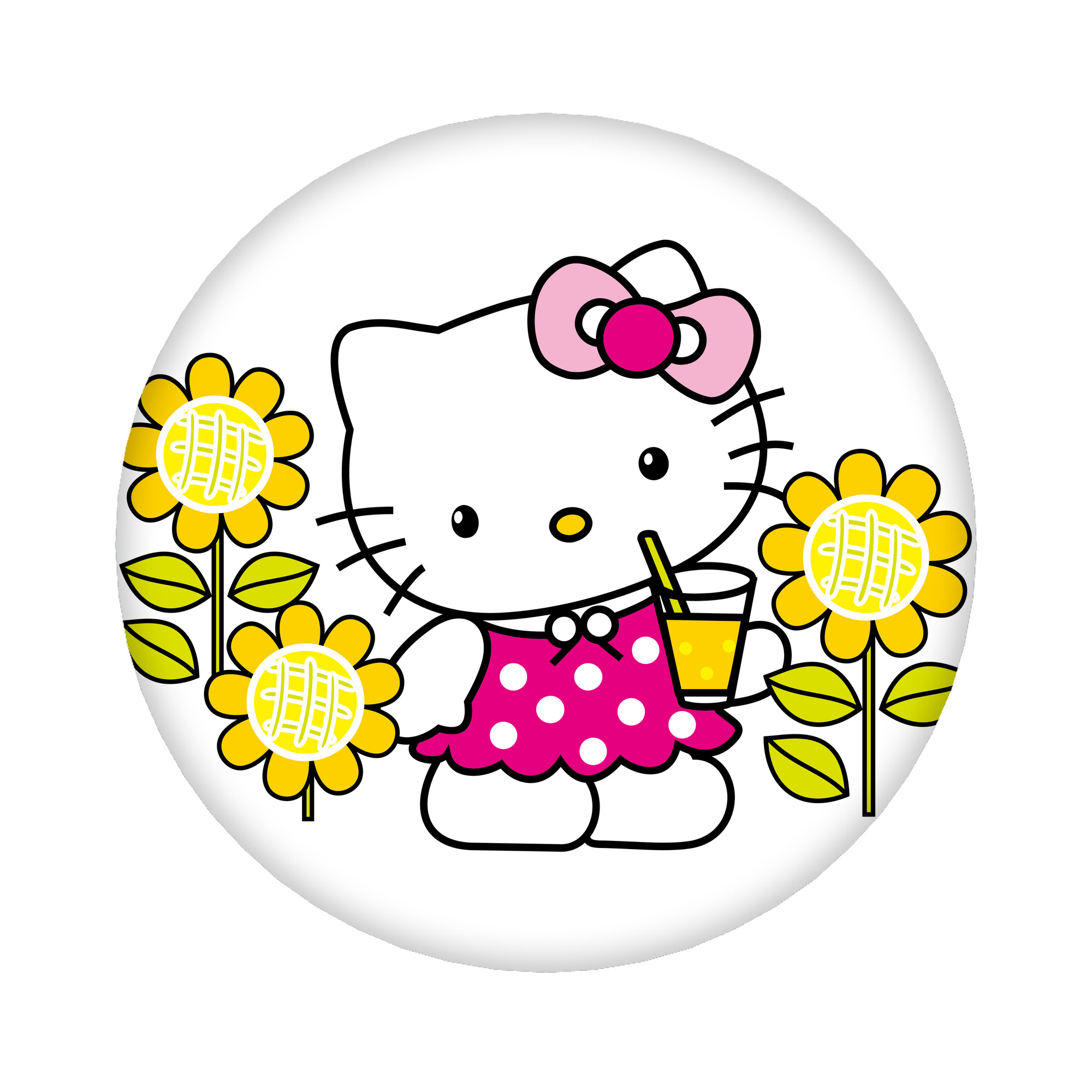 （画像用） Hello Kitty ハローキティ 6cm 缶バッジ 複数セット