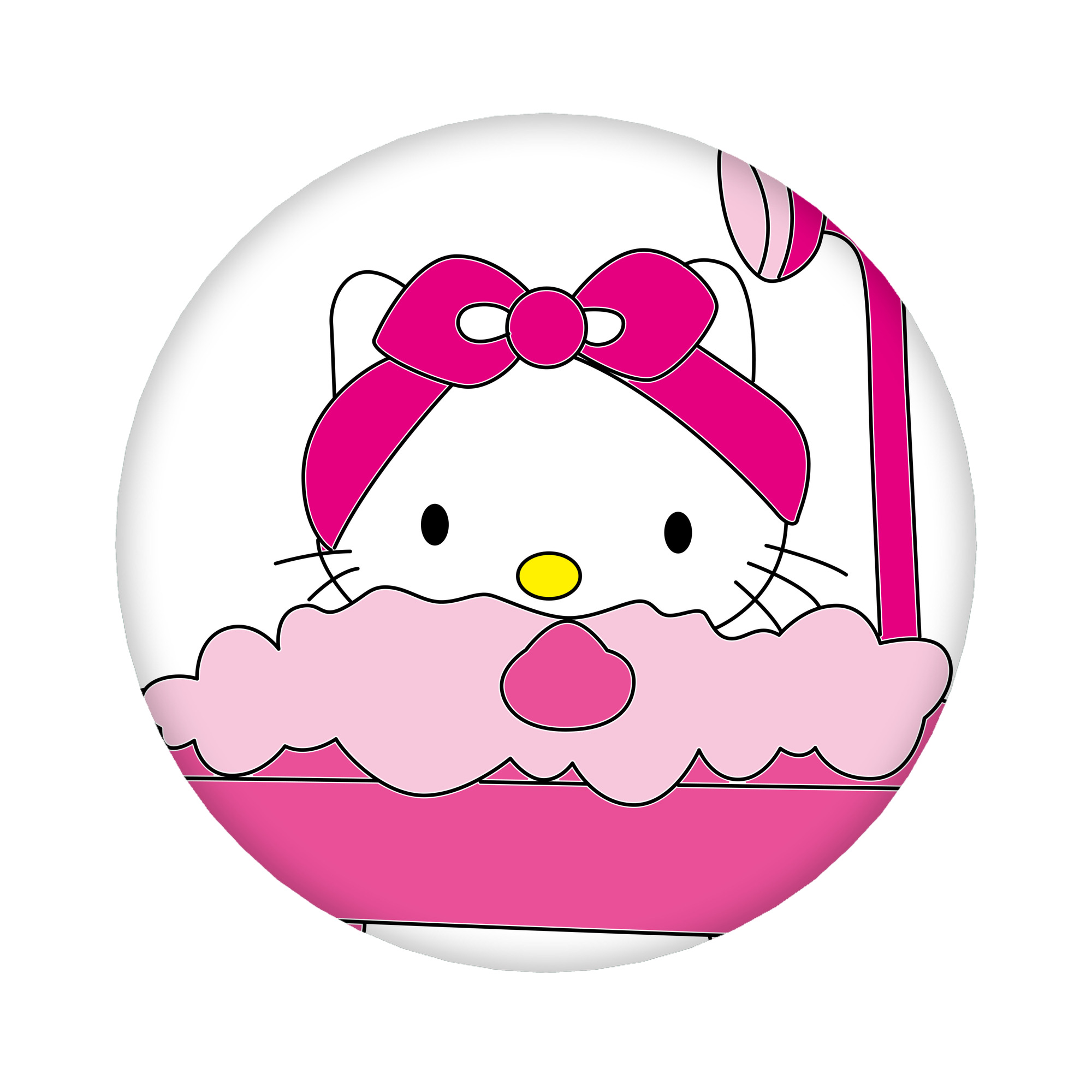 （画像用） Hello Kitty ハローキティ 6cm 缶バッジ 複数セット