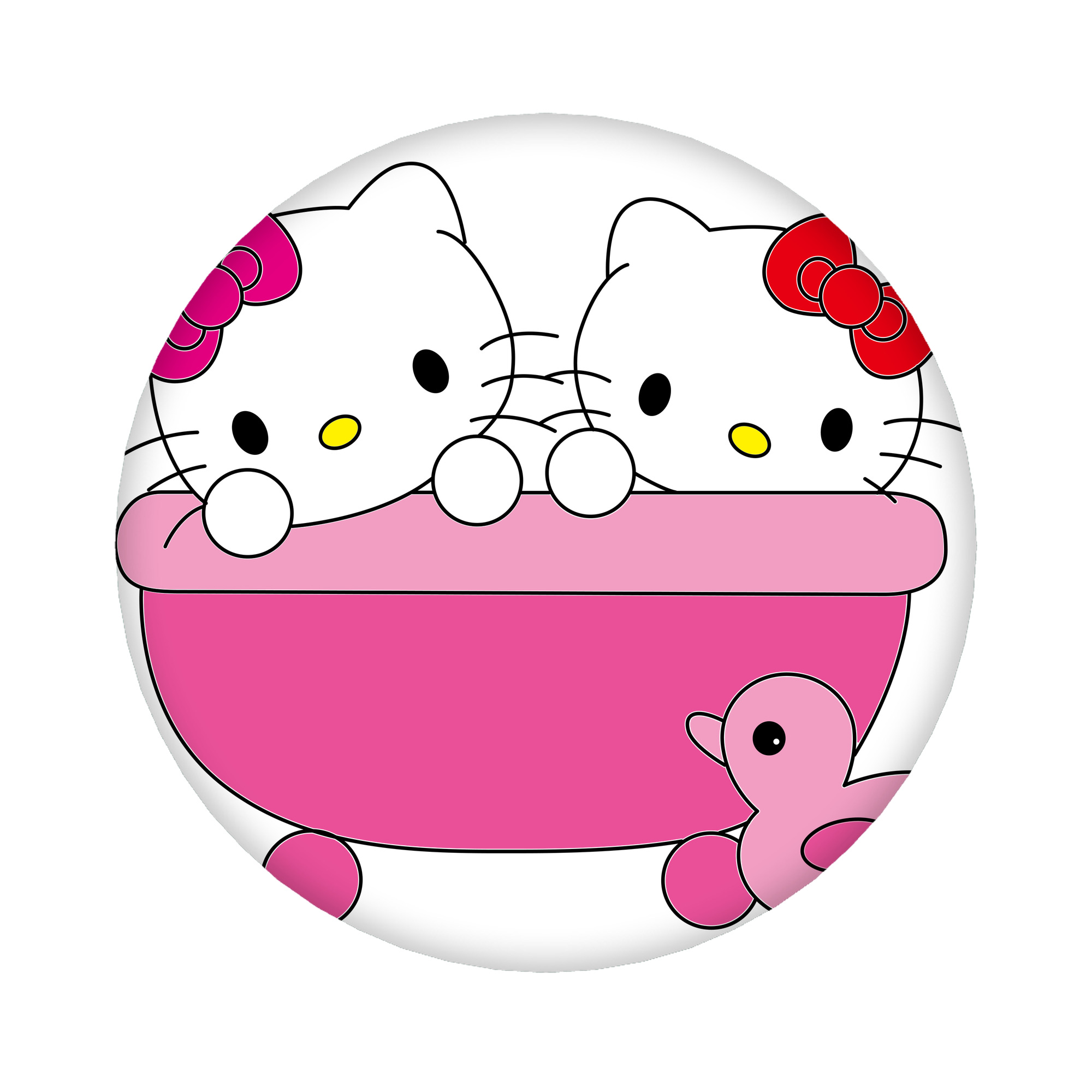 （画像用） Hello Kitty ハローキティ 6cm 缶バッジ 複数セット