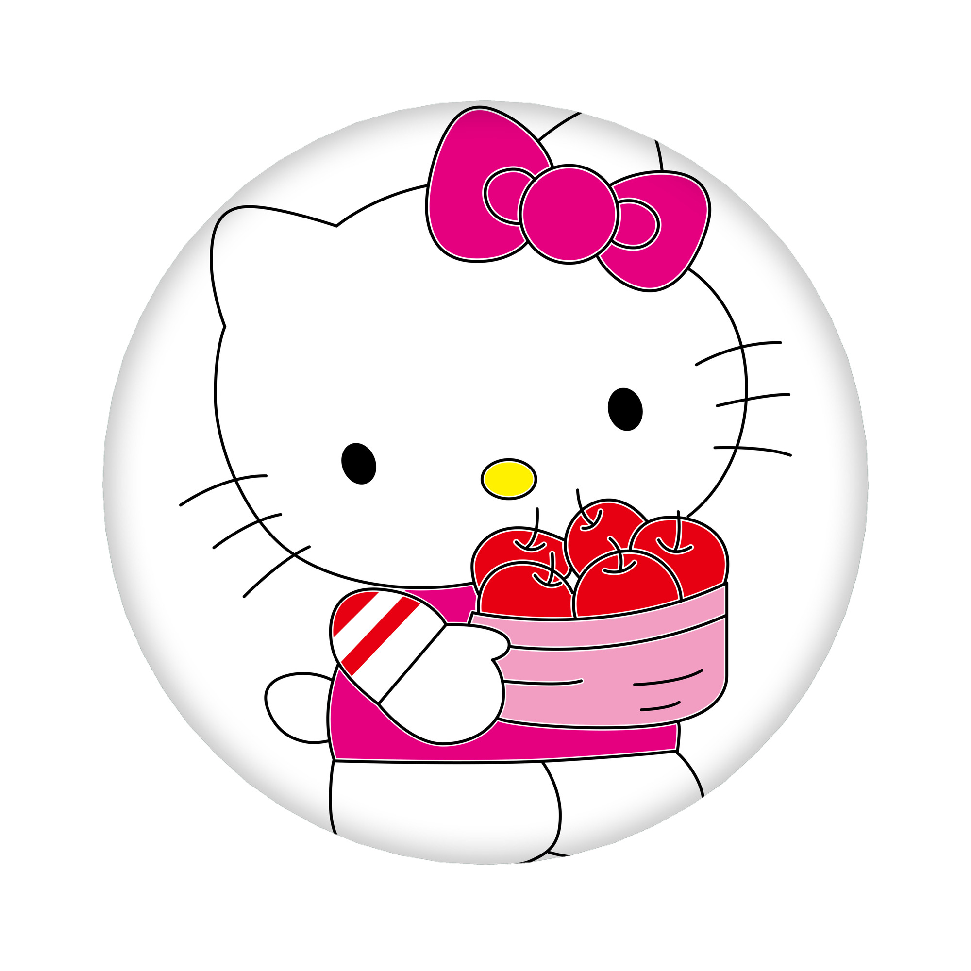 （画像用） Hello Kitty ハローキティ 6cm 缶バッジ 複数セット