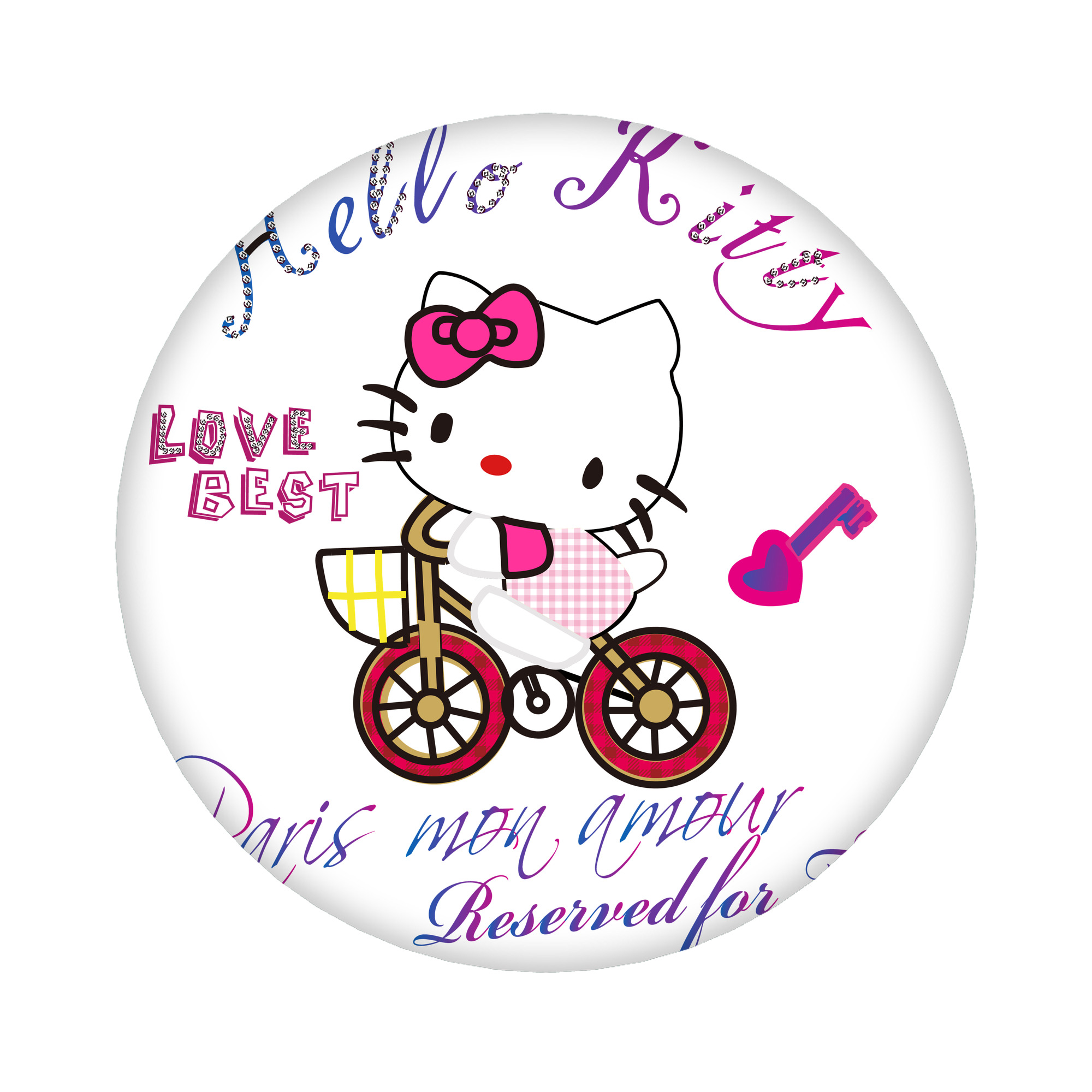 （画像用） Hello Kitty ハローキティ 6cm 缶バッジ 複数セット