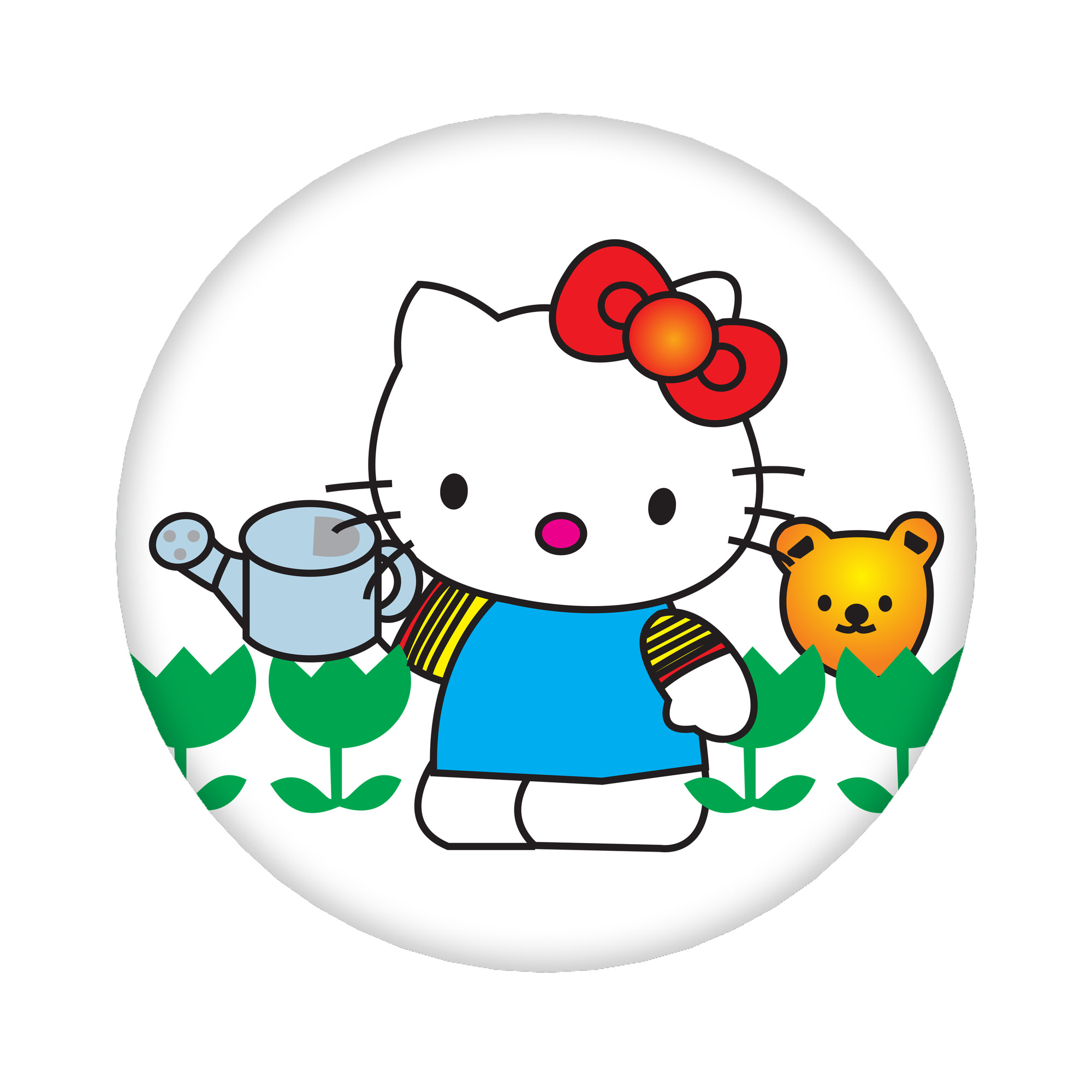 （画像用） Hello Kitty ハローキティ 6cm 缶バッジ 複数セット