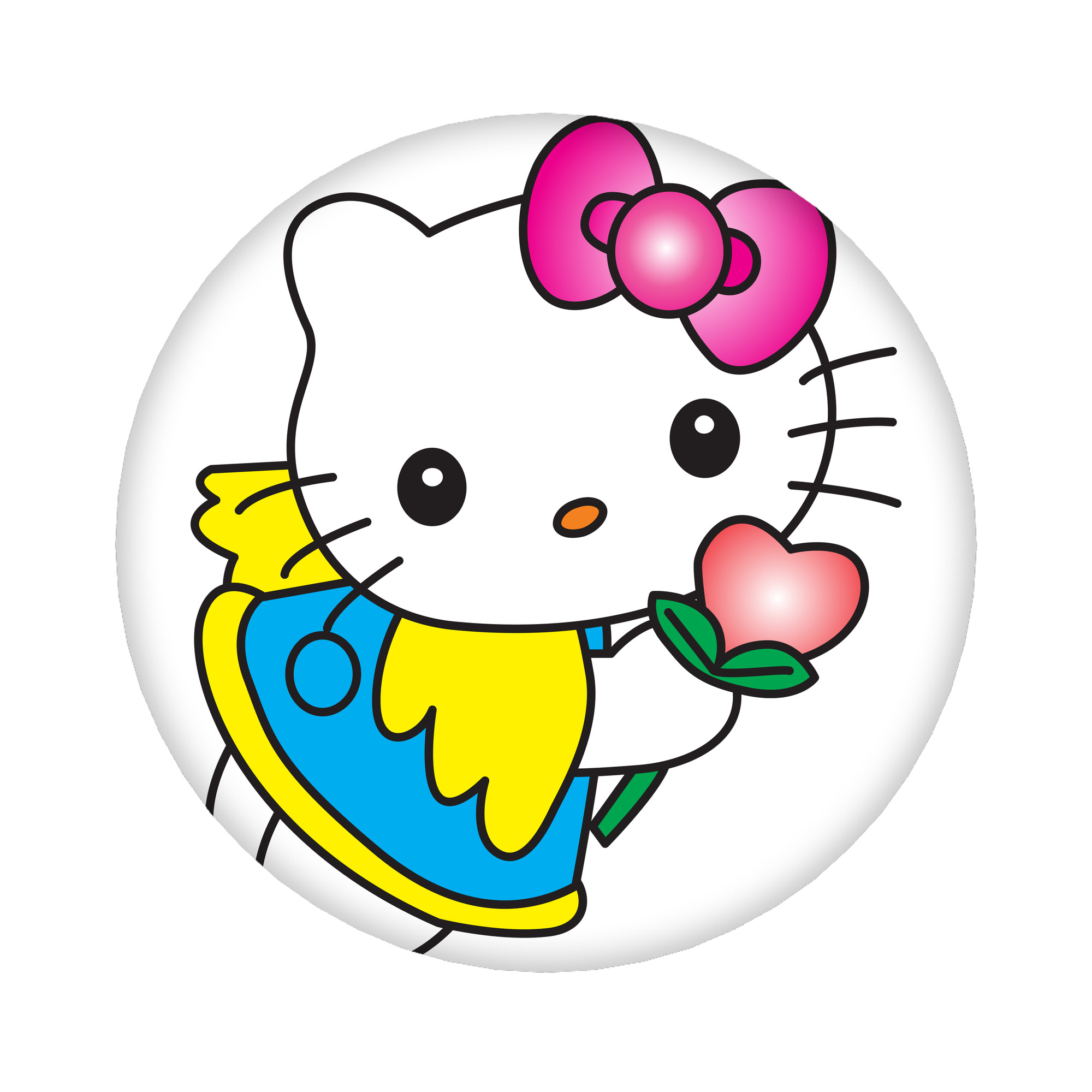 （画像用） Hello Kitty ハローキティ 6cm 缶バッジ 複数セット