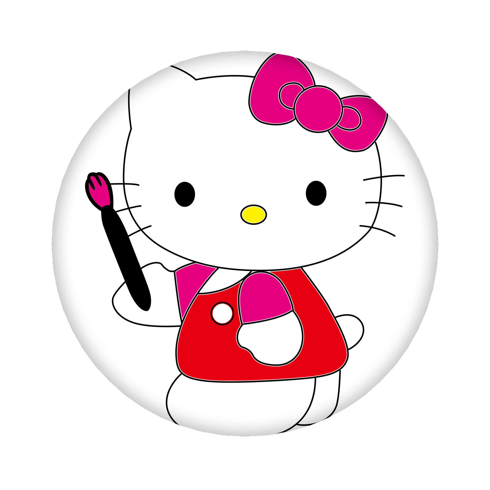 （画像用） Hello Kitty ハローキティ 6cm 缶バッジ 複数セット