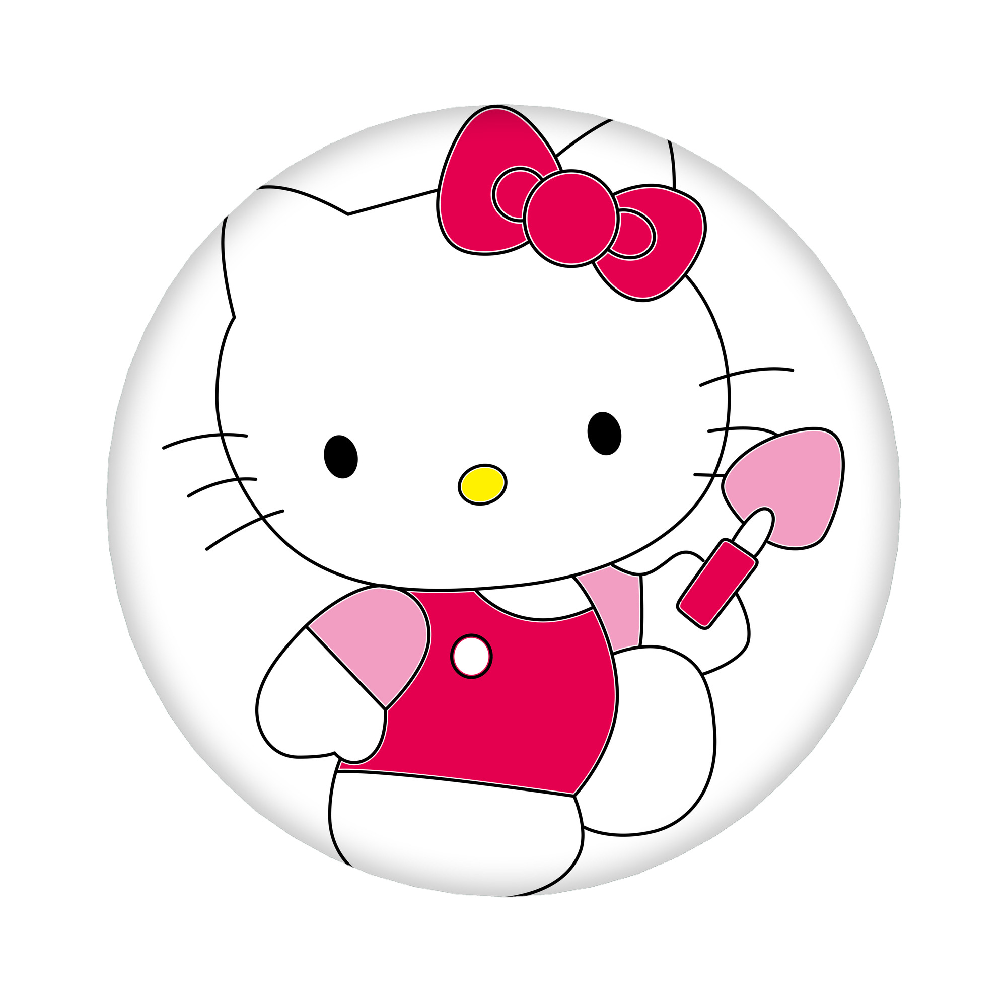 （画像用） Hello Kitty ハローキティ 6cm 缶バッジ 複数セット