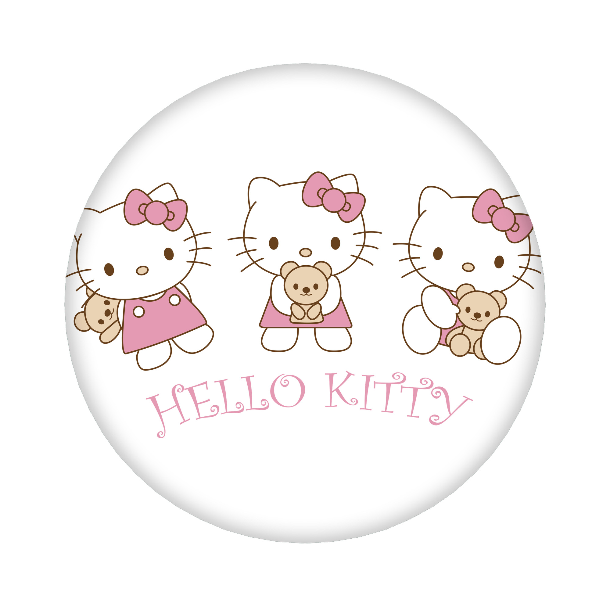 （画像用） Hello Kitty ハローキティ 6cm 缶バッジ 複数セット