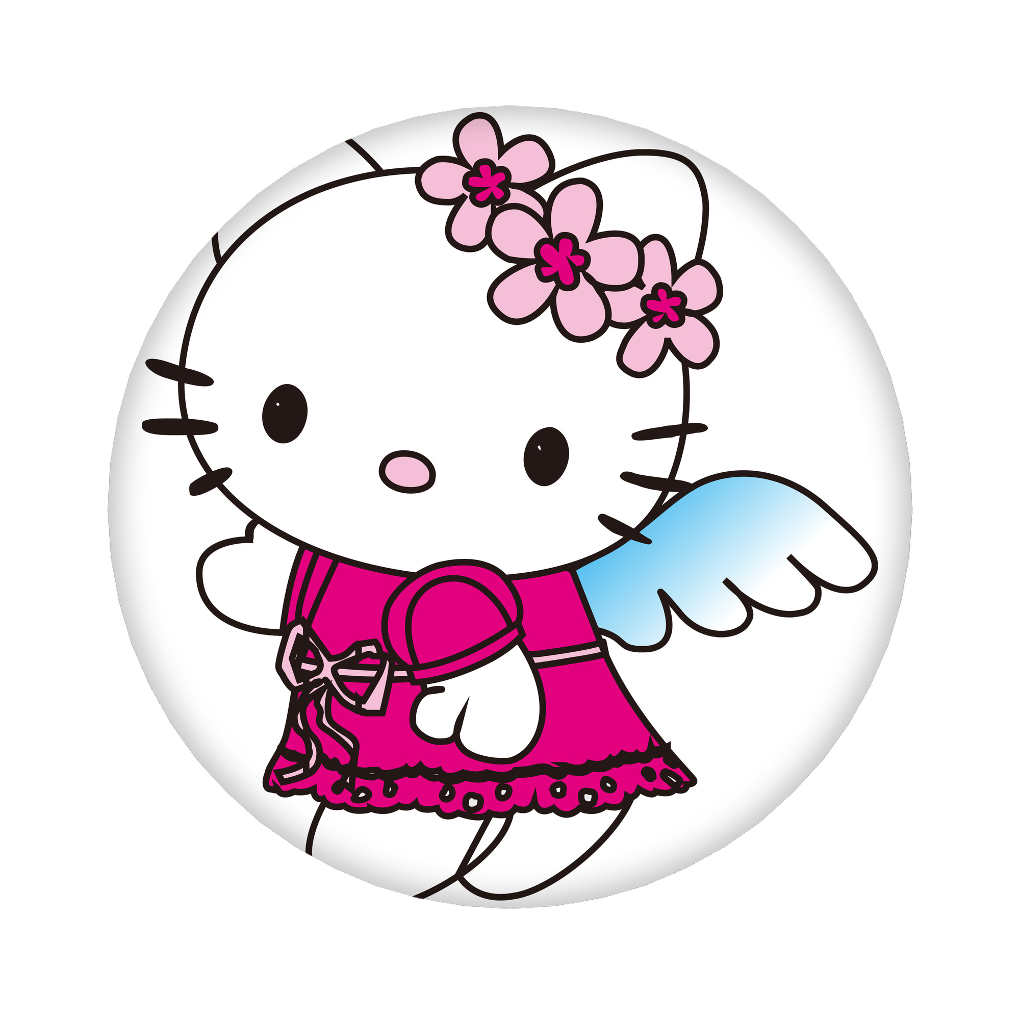 （画像用） Hello Kitty ハローキティ 6cm 缶バッジ 複数セット