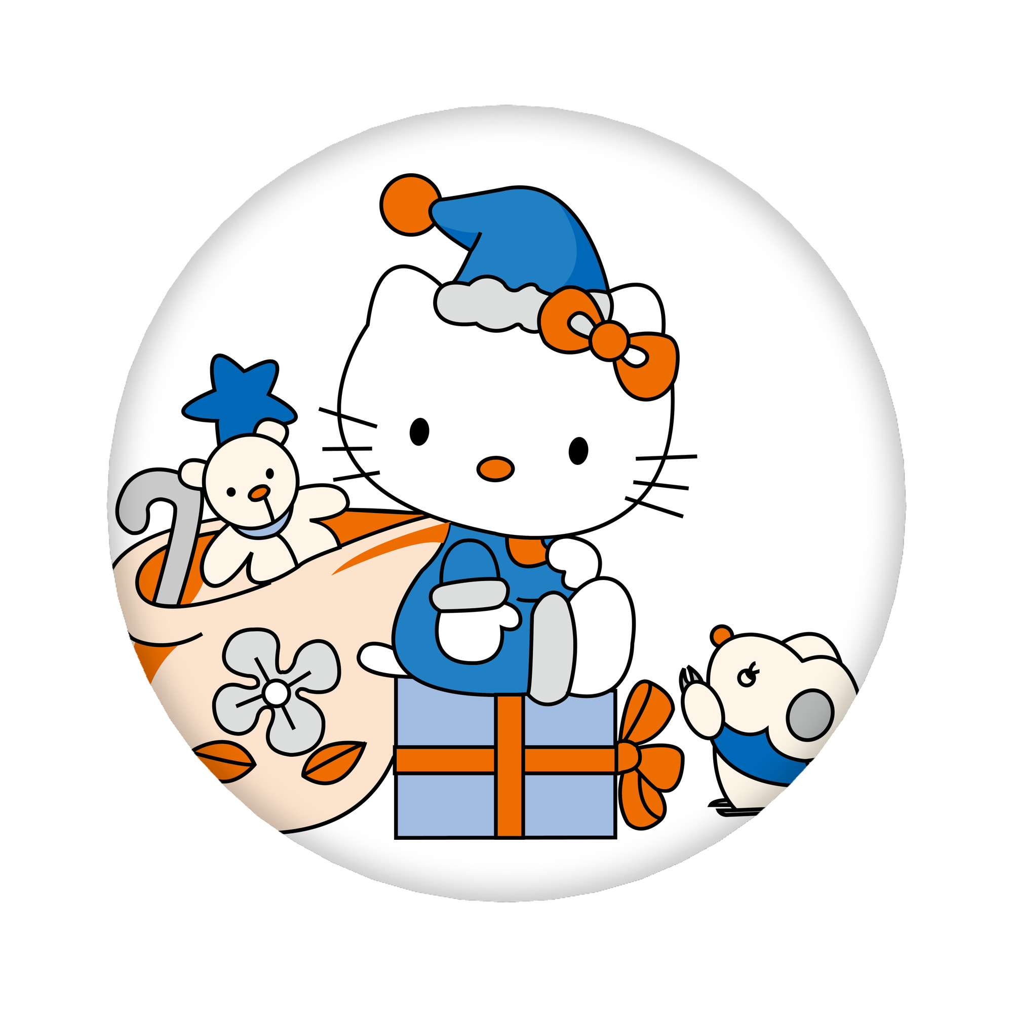 （画像用） Hello Kitty ハローキティ 6cm 缶バッジ 複数セット