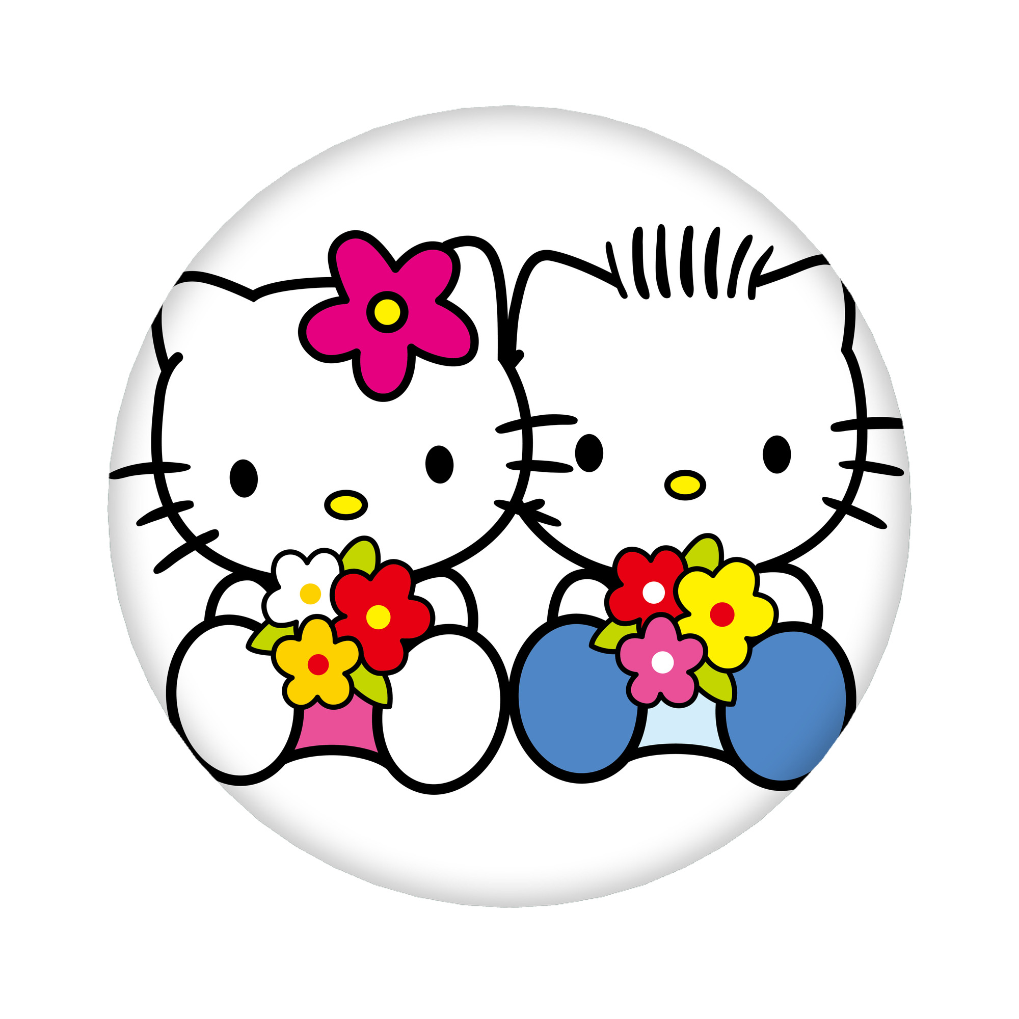 （画像用） Hello Kitty ハローキティ 6cm 缶バッジ 複数セット