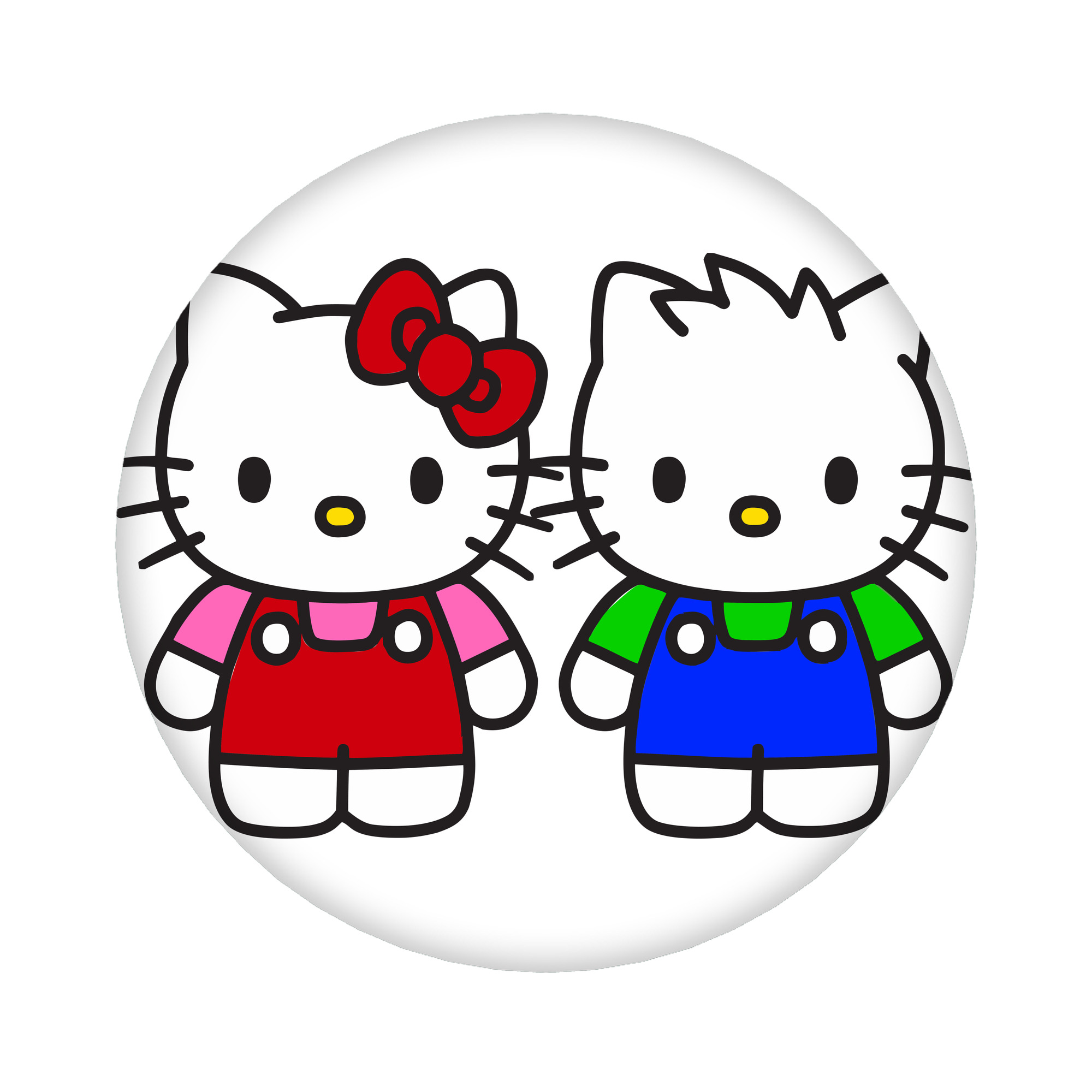 （画像用） Hello Kitty ハローキティ 6cm 缶バッジ 複数セット