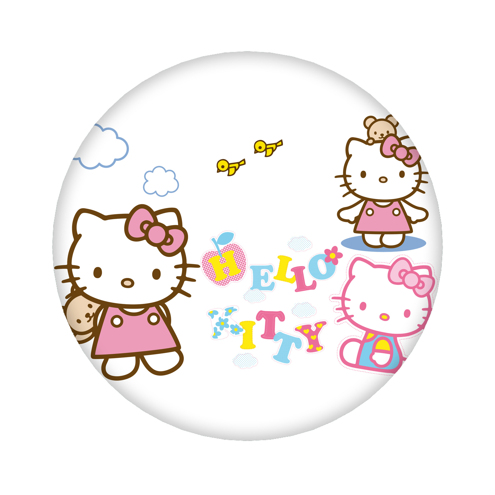（画像用） Hello Kitty ハローキティ 6cm 缶バッジ 複数セット