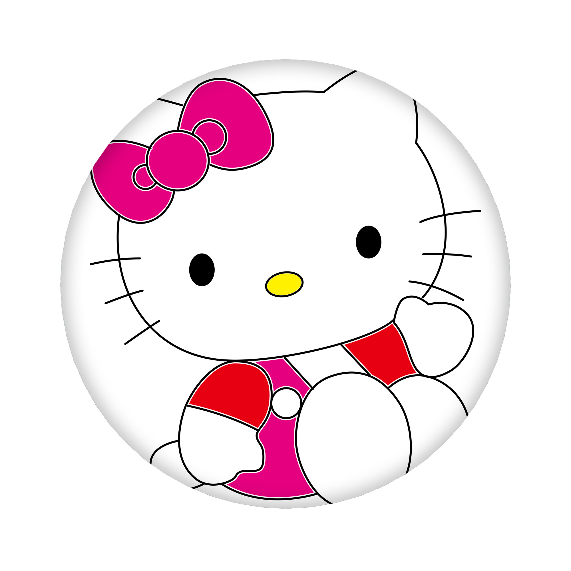 （画像用） Hello Kitty ハローキティ 6cm 缶バッジ 複数セット