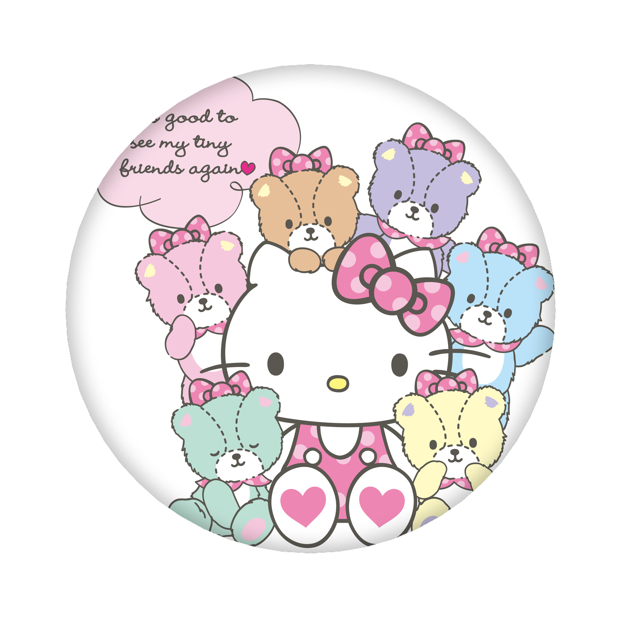 （画像用） Hello Kitty ハローキティ 6cm 缶バッジ 複数セット