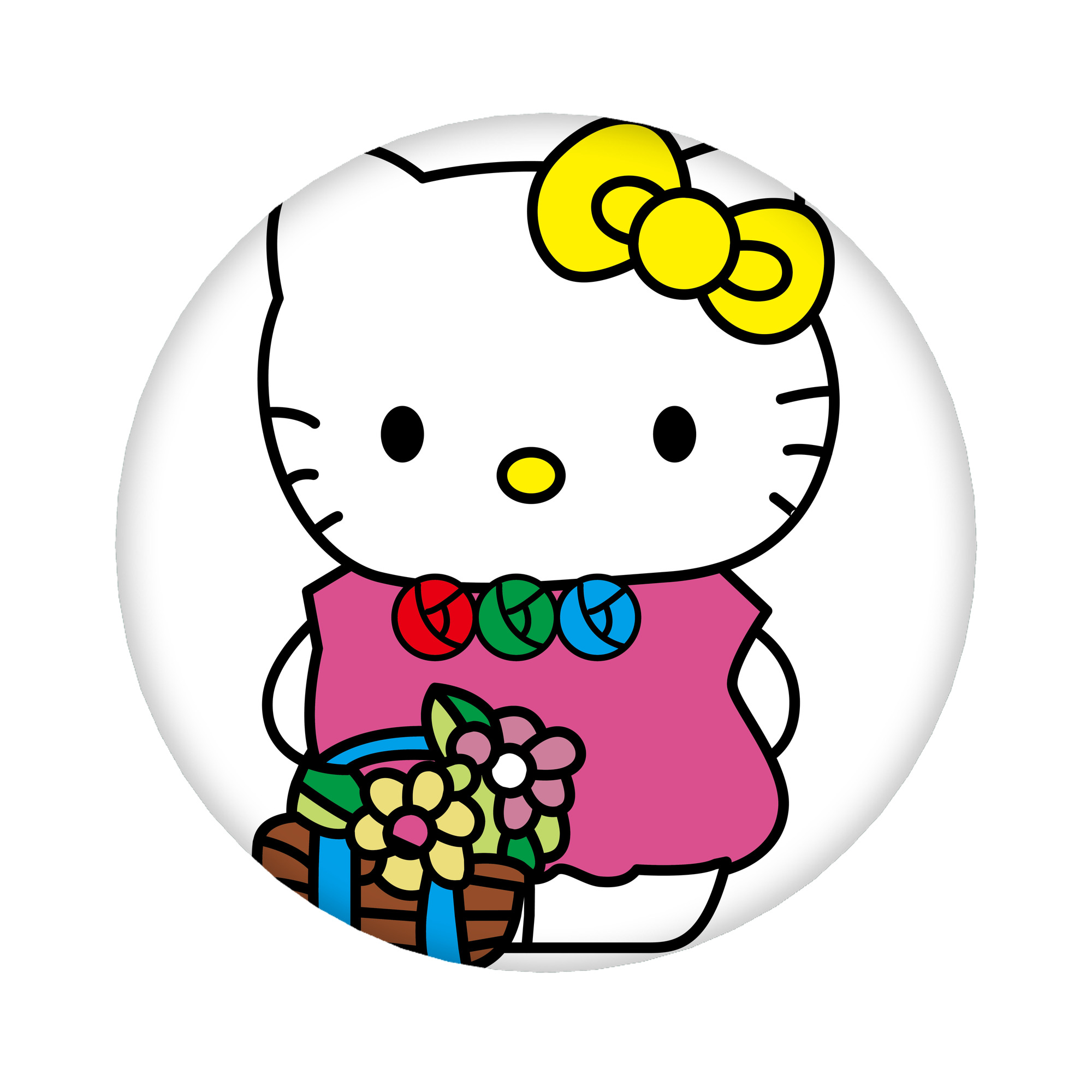 （画像用） Hello Kitty ハローキティ 6cm 缶バッジ 複数セット
