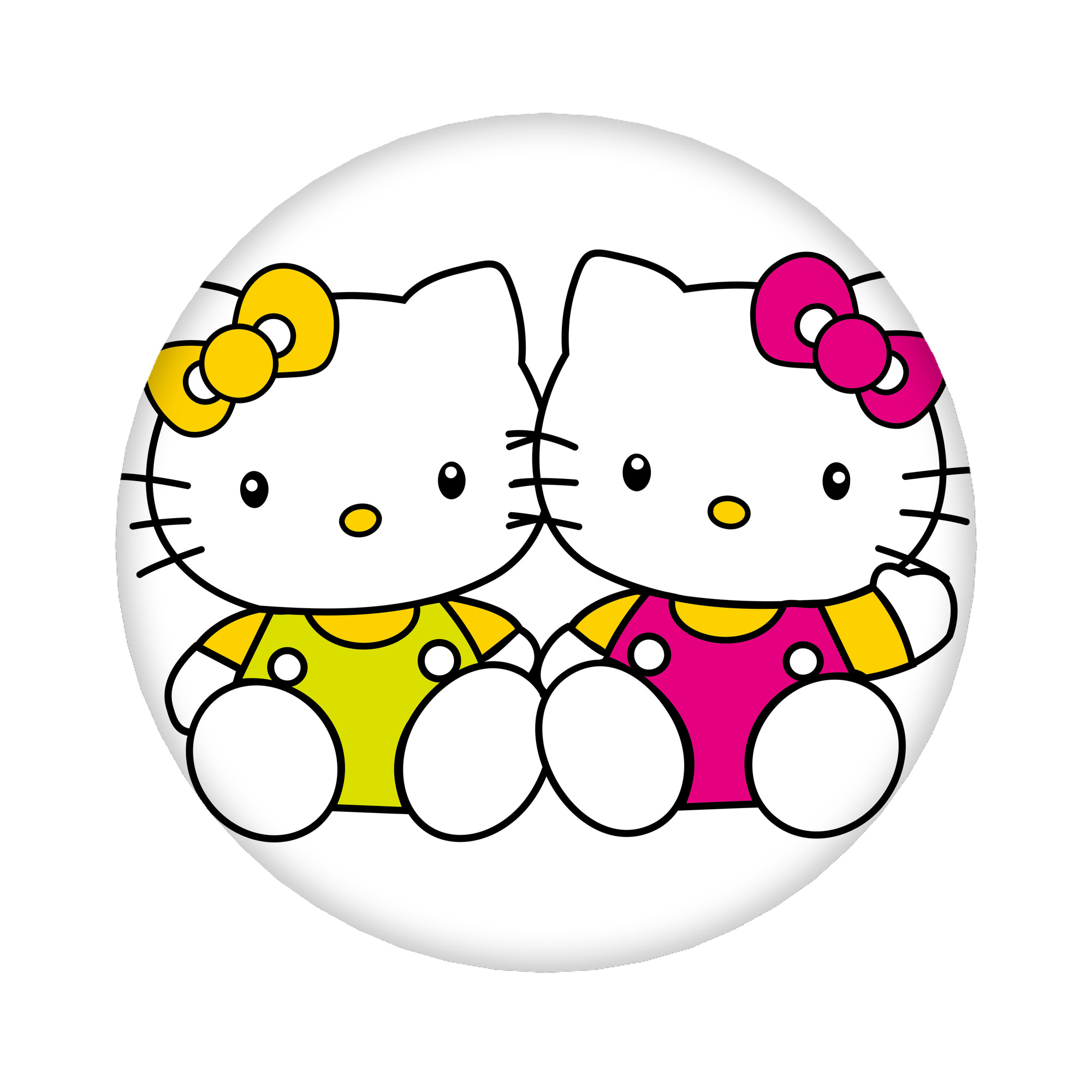 （画像用） Hello Kitty ハローキティ 6cm 缶バッジ 複数セット