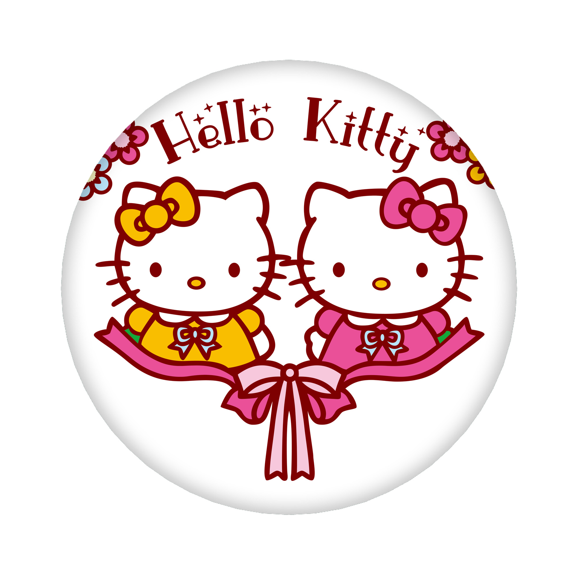 （画像用） Hello Kitty ハローキティ 6cm 缶バッジ 複数セット